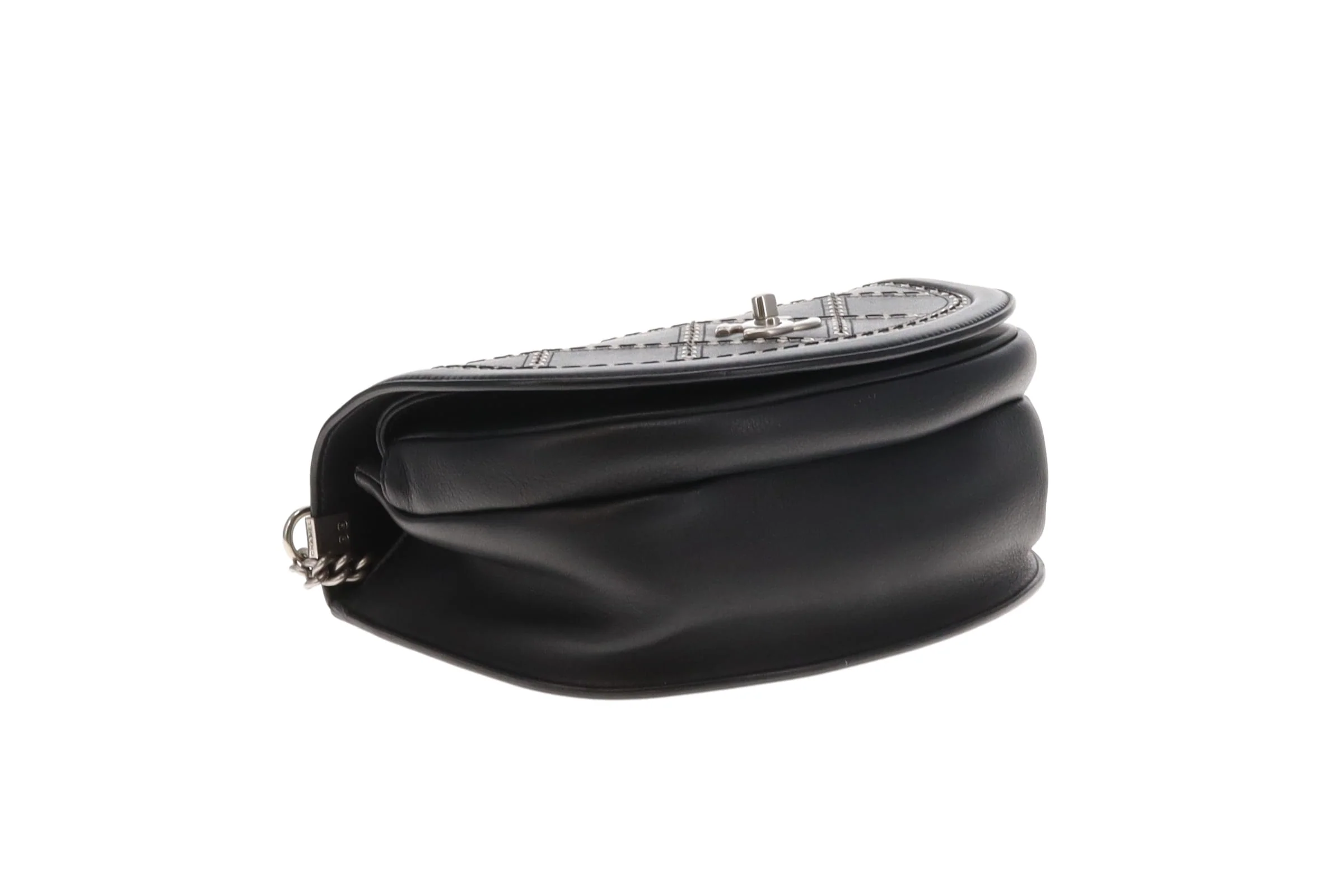Chanel Coco Eyelets Flap Bag Black and SHW 2018 - Image 10