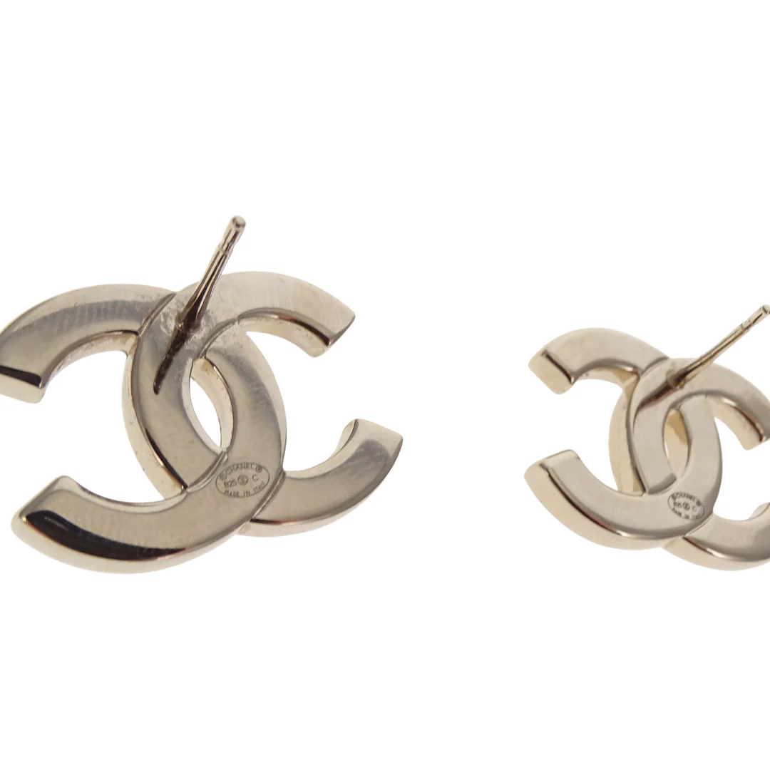 Chanel Earrings CC Large Goldtone, Black Enamel and Crystal 2025 - Image 7