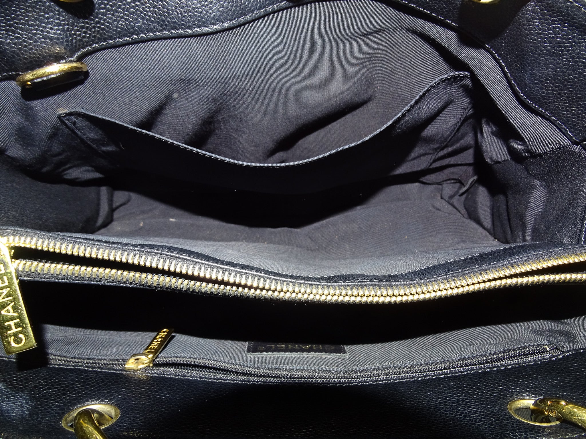Chanel GST Grand Shopping Tote Black Caviar Leather 2008 - Image 14