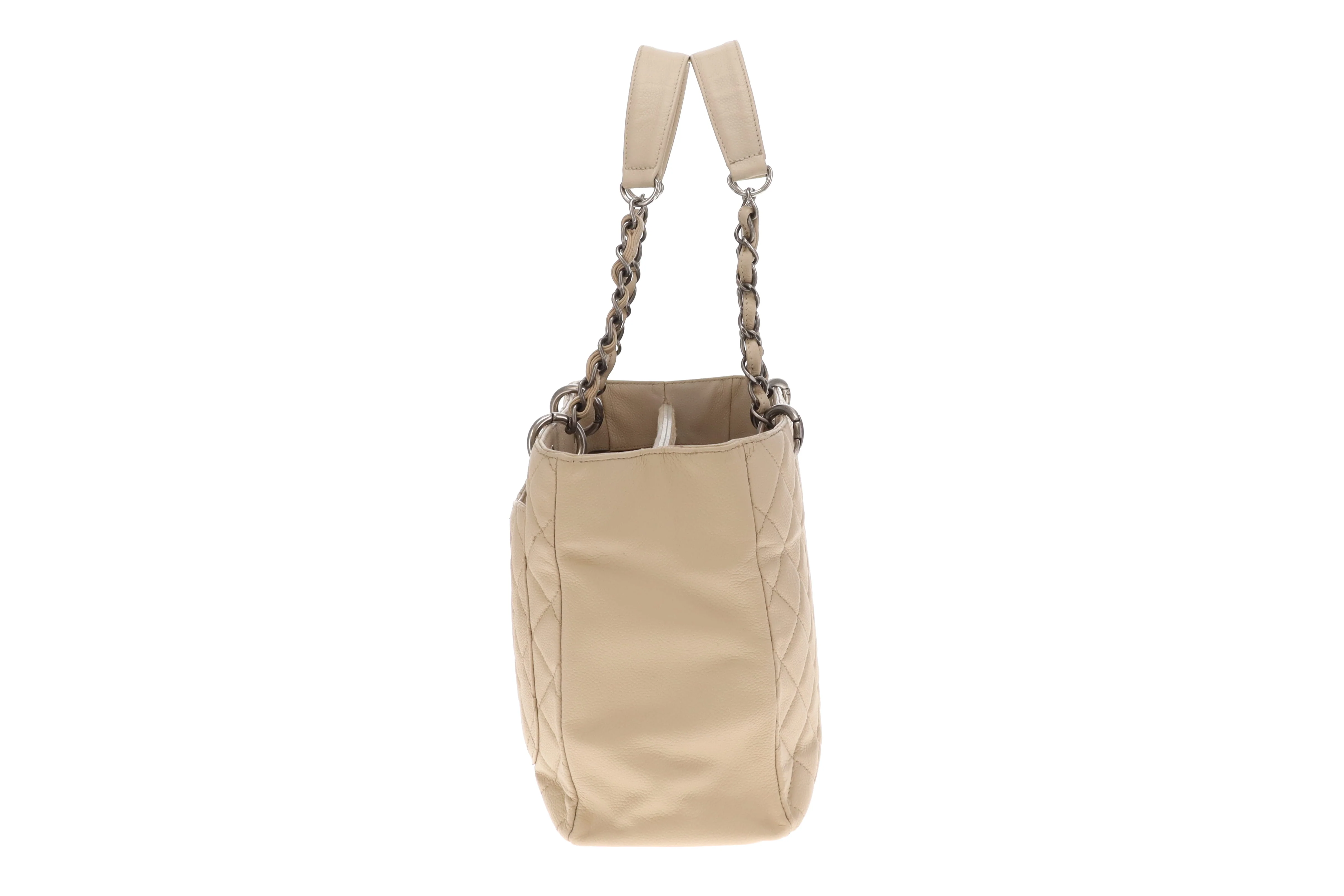 Chanel GST Light Beige New Model With Ruthenium Hardware 2009 - Image 5