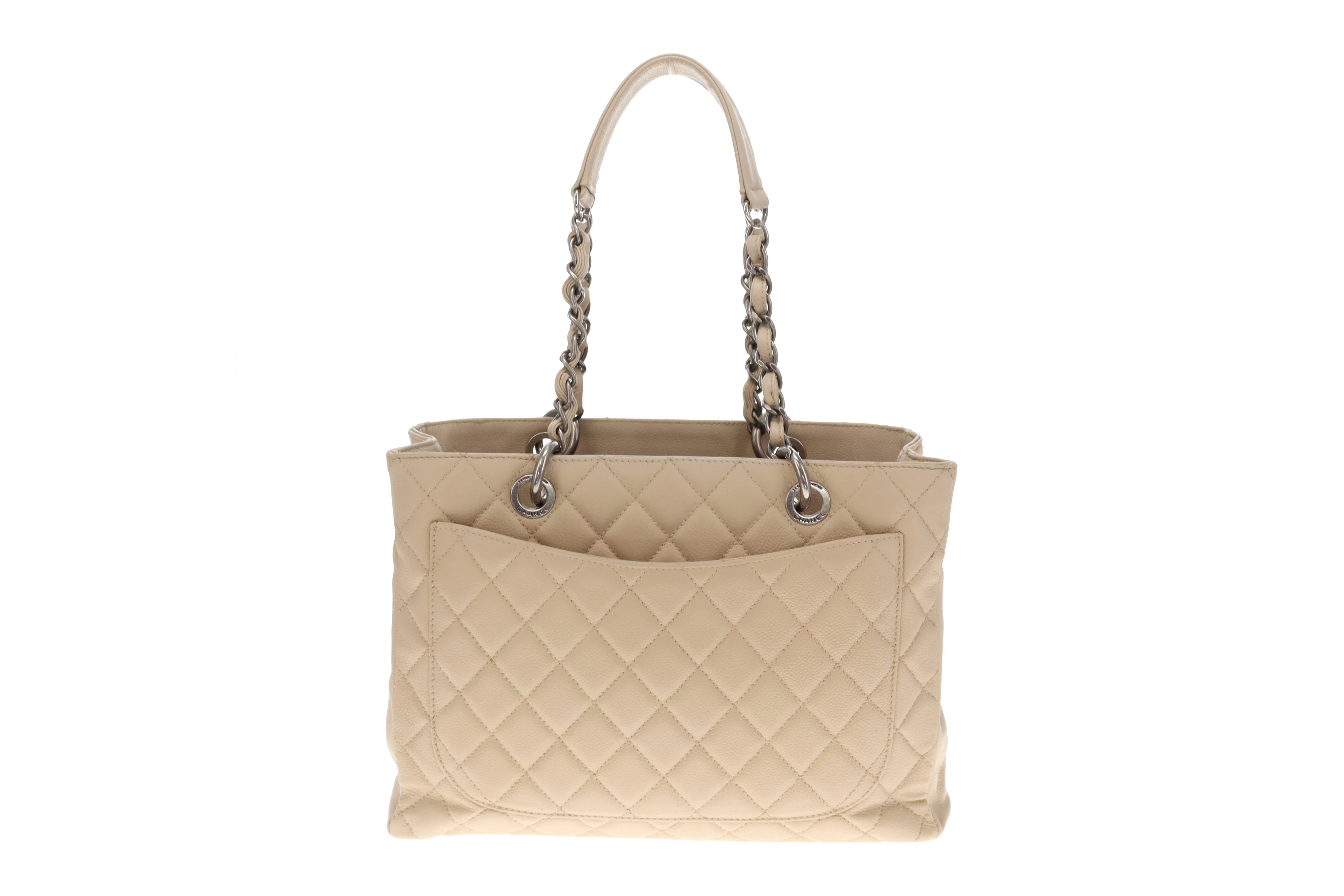 Chanel GST Light Beige New Model With Ruthenium Hardware 2009 - Image 6