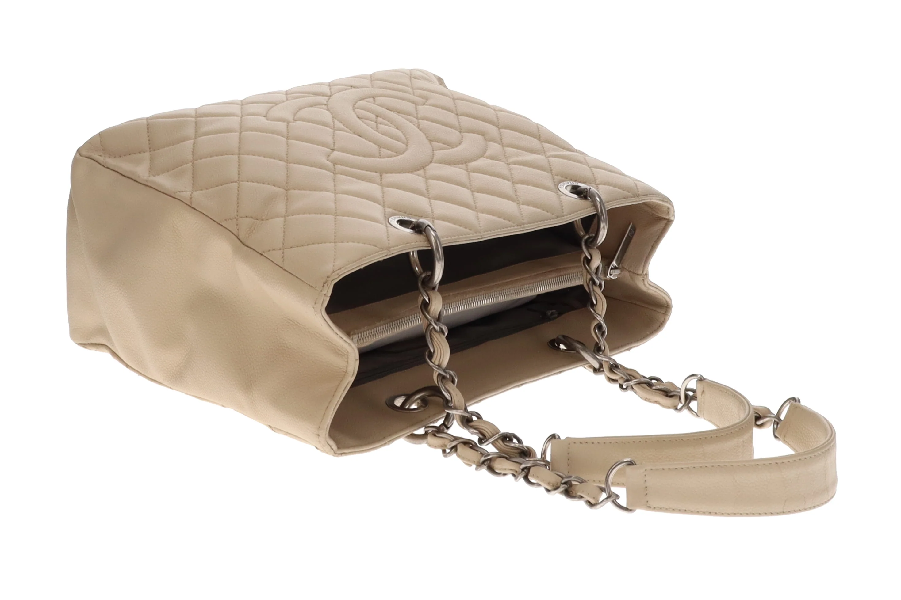 Chanel GST Light Beige New Model With Ruthenium Hardware 2009 - Image 8