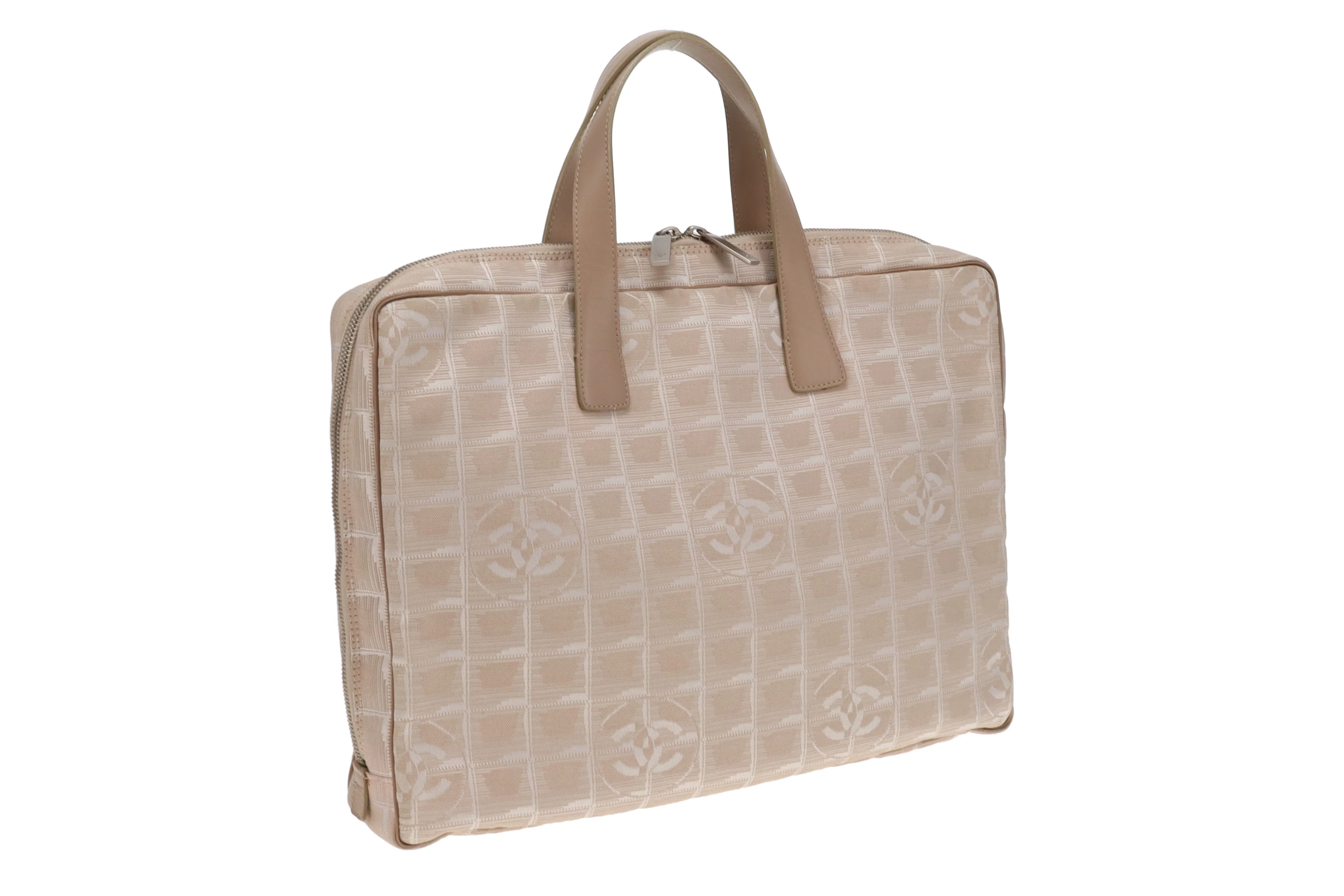 Chanel Beige New Travel Line Nylon Briefcase 2002/03 - Image 4