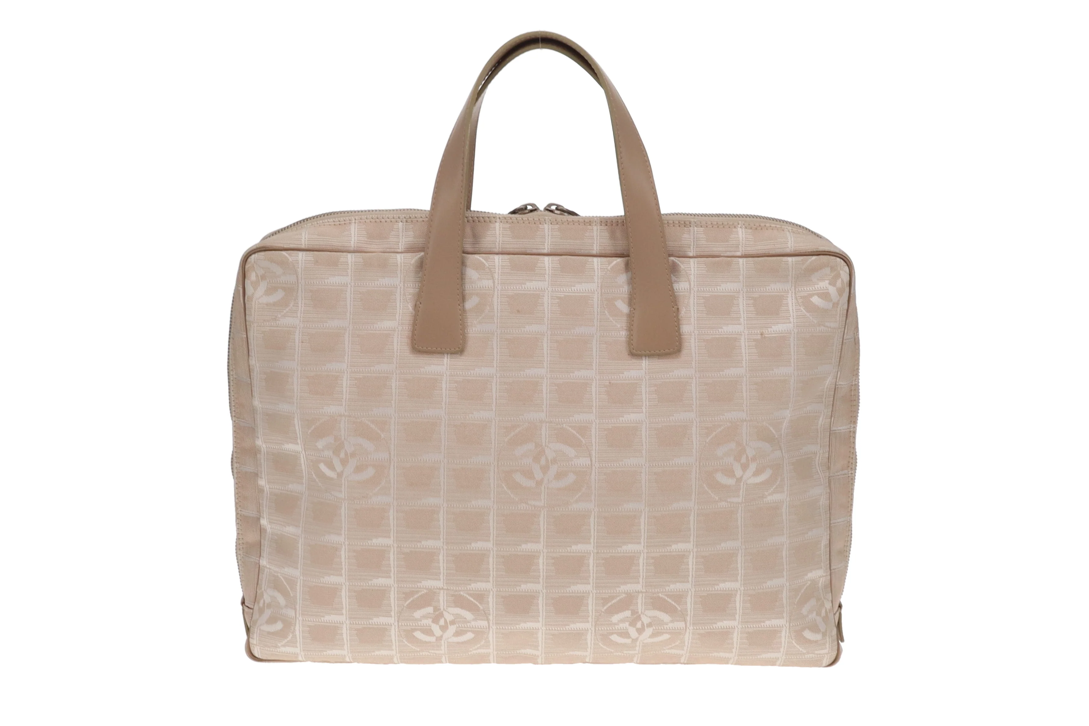 Chanel Beige New Travel Line Nylon Briefcase 2002/03 - Image 6