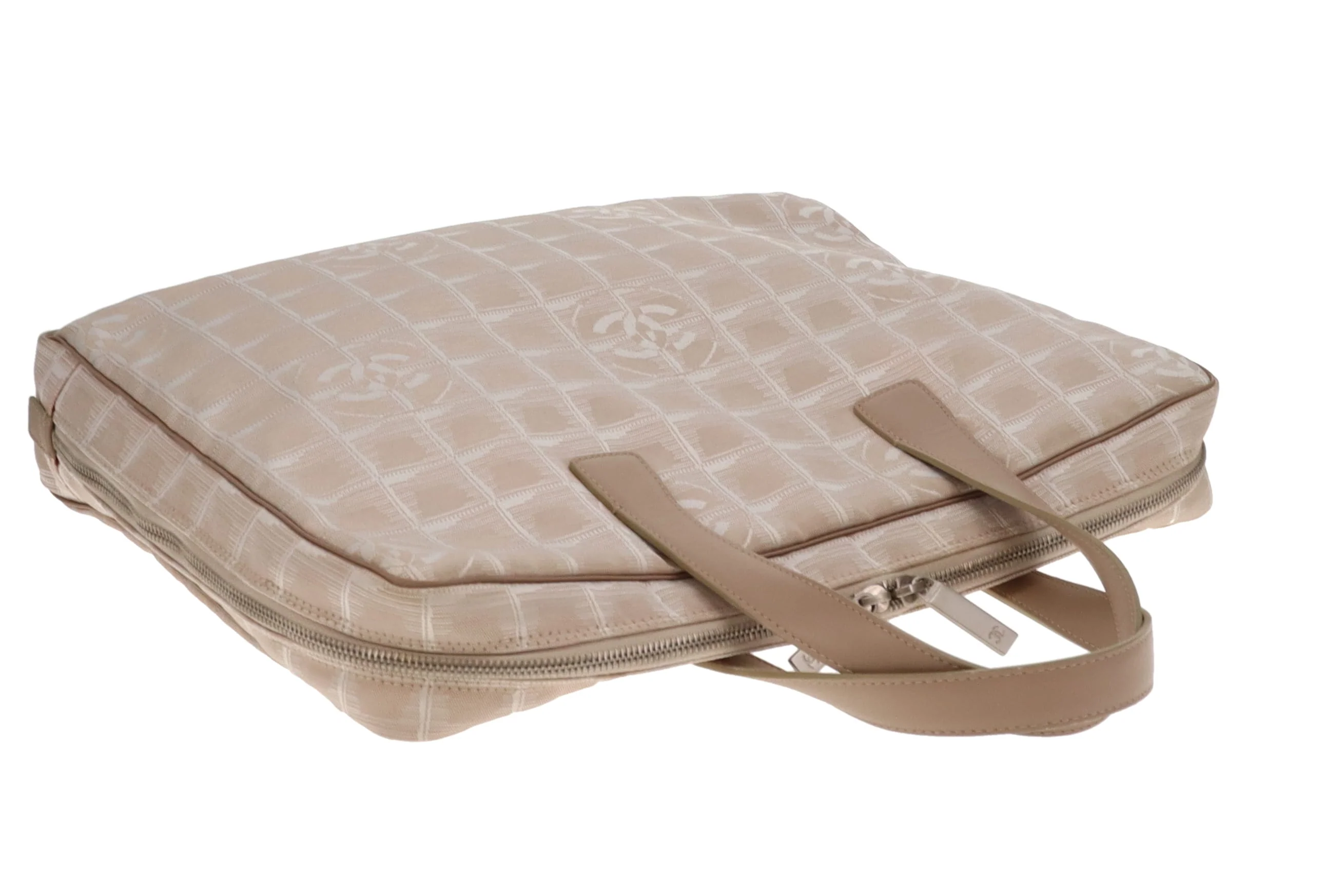 Chanel Beige New Travel Line Nylon Briefcase 2002/03 - Image 8
