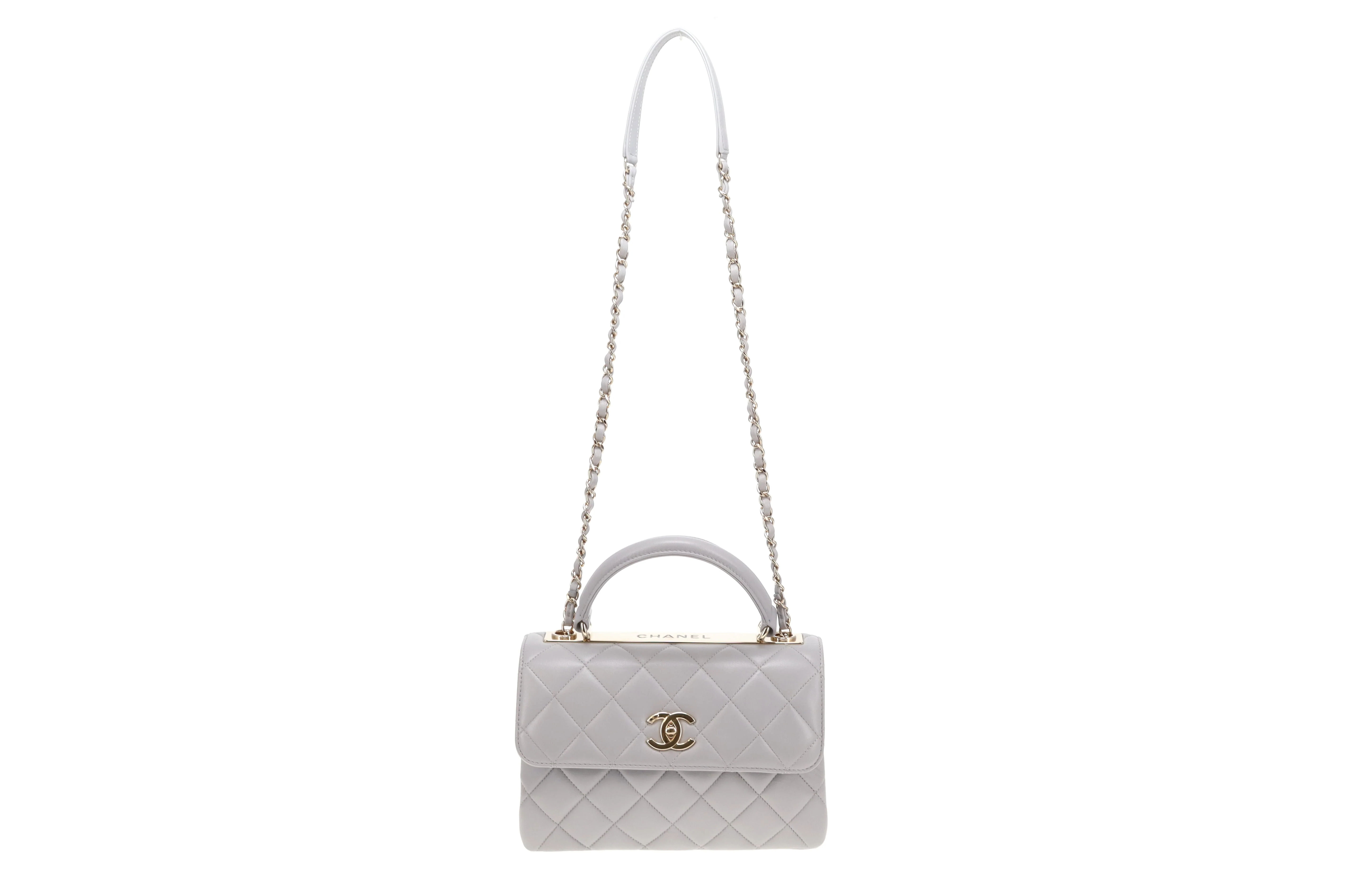 Chanel Trendy CC Small Grey Lambskin 2019 - Image 4