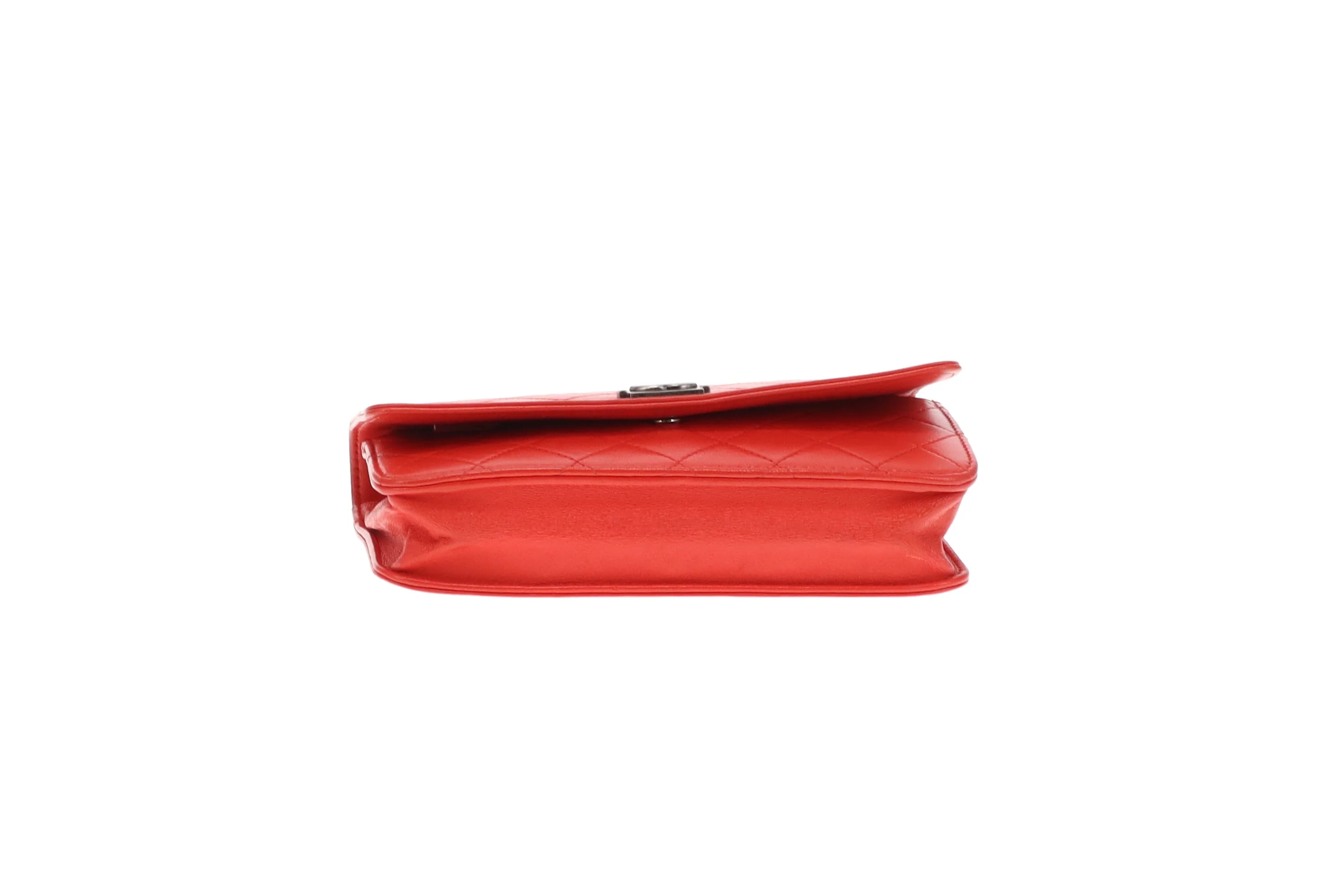 Chanel Wallet on Chain Boy Red 2014/15 - Image 11