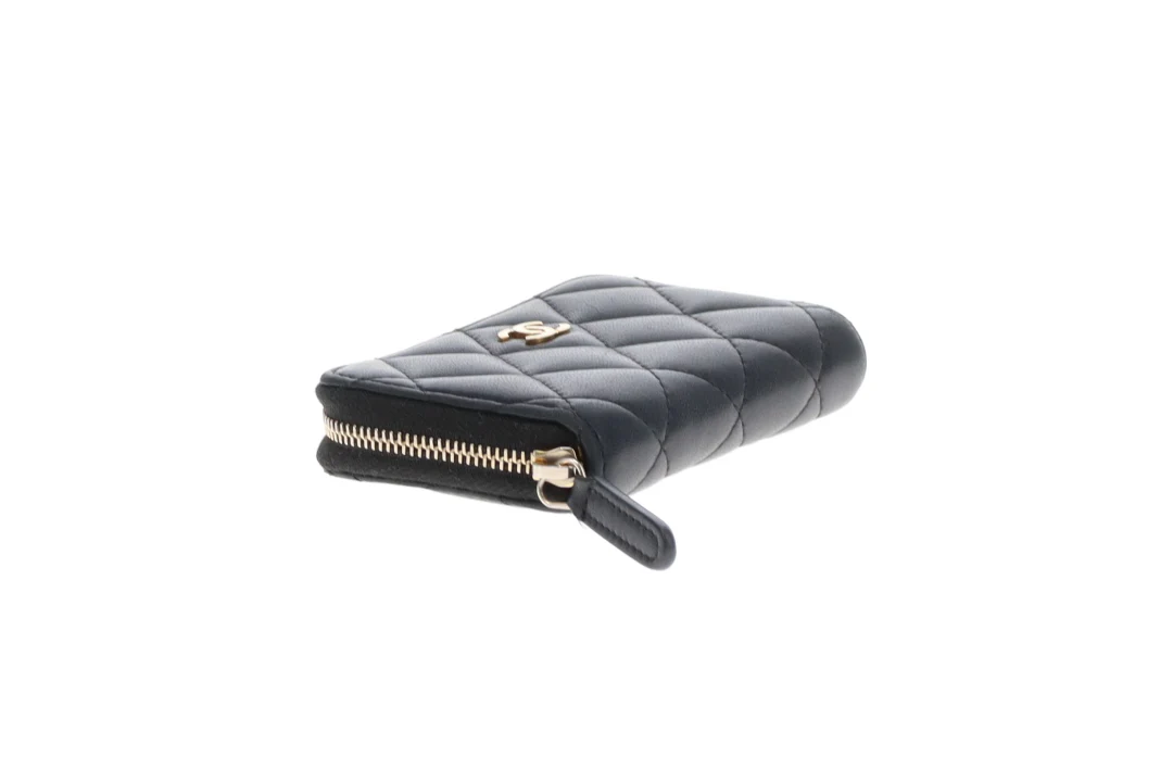 Chanel Zipped Coin Purse Black Lambskin GHW 2018/19 - Image 6