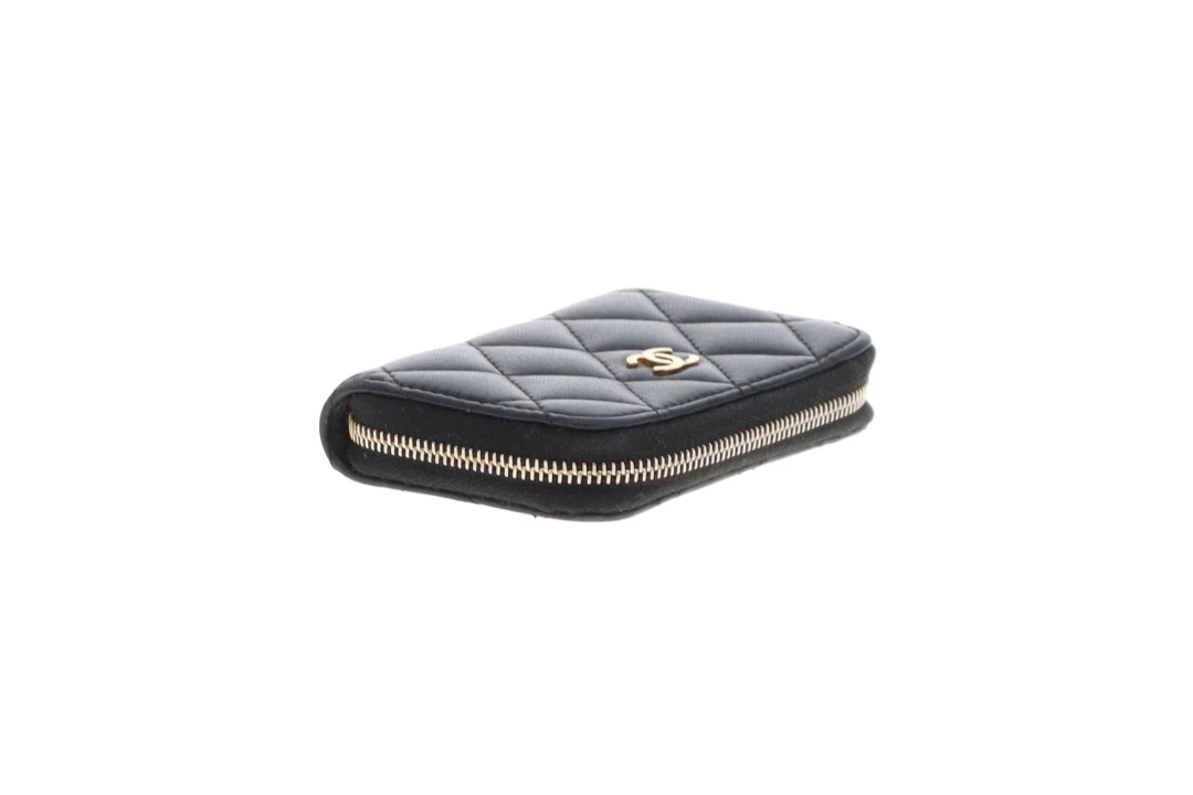 Chanel Zipped Coin Purse Black Lambskin GHW 2018/19 - Image 9