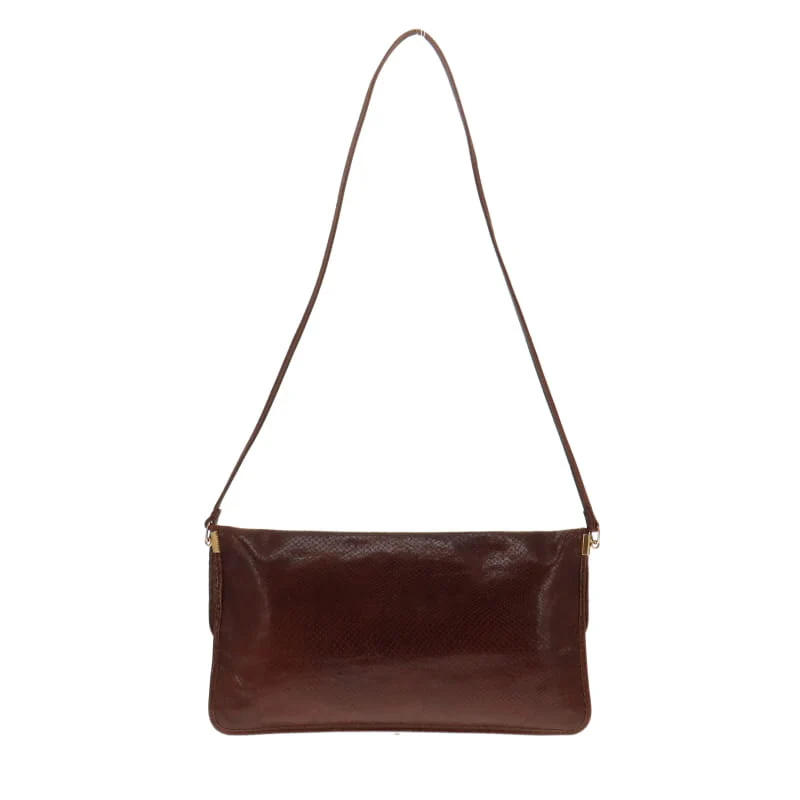 Chesneau Vintage Snake Print Clutch With Strap - Image 5