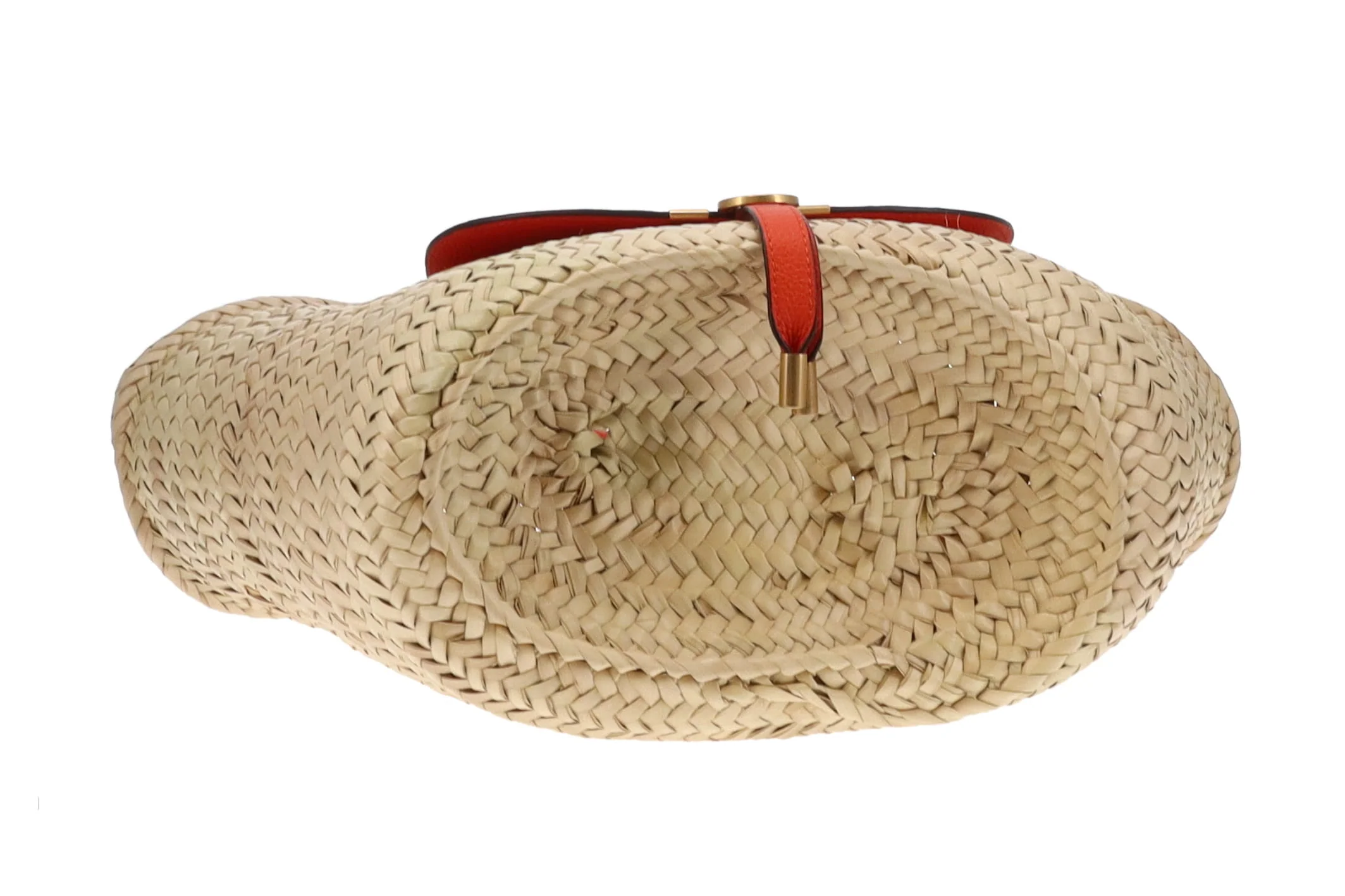 Chloe Marcie Basket Bag Medium Rusted Orange - Image 10