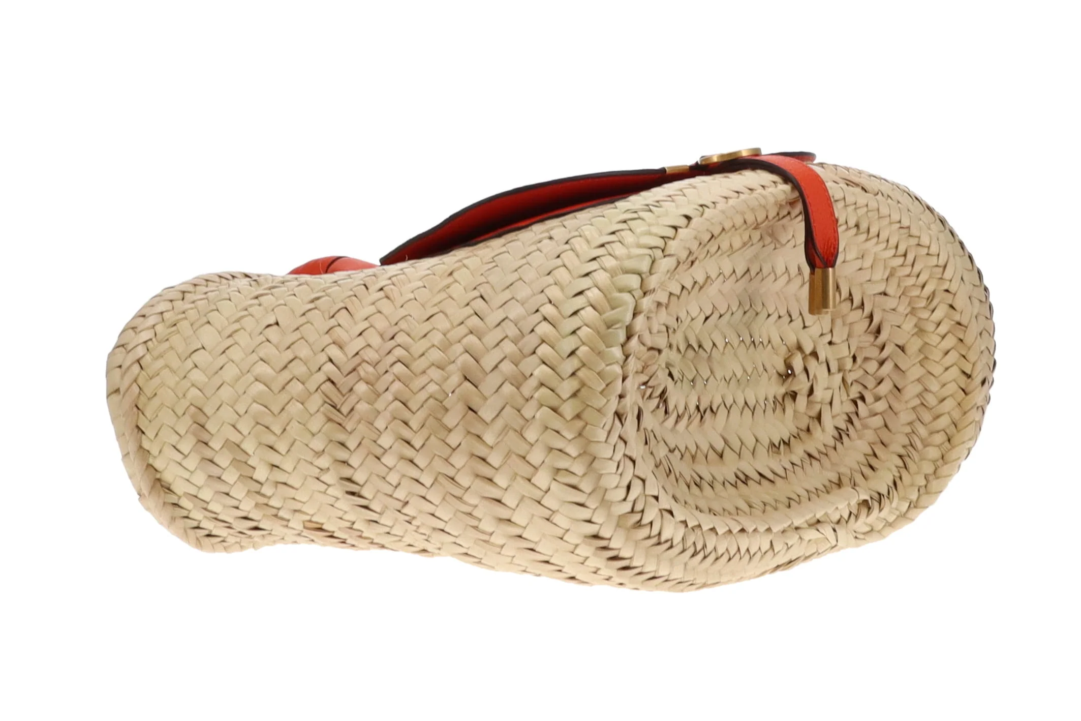 Chloe Marcie Basket Bag Medium Rusted Orange - Image 11