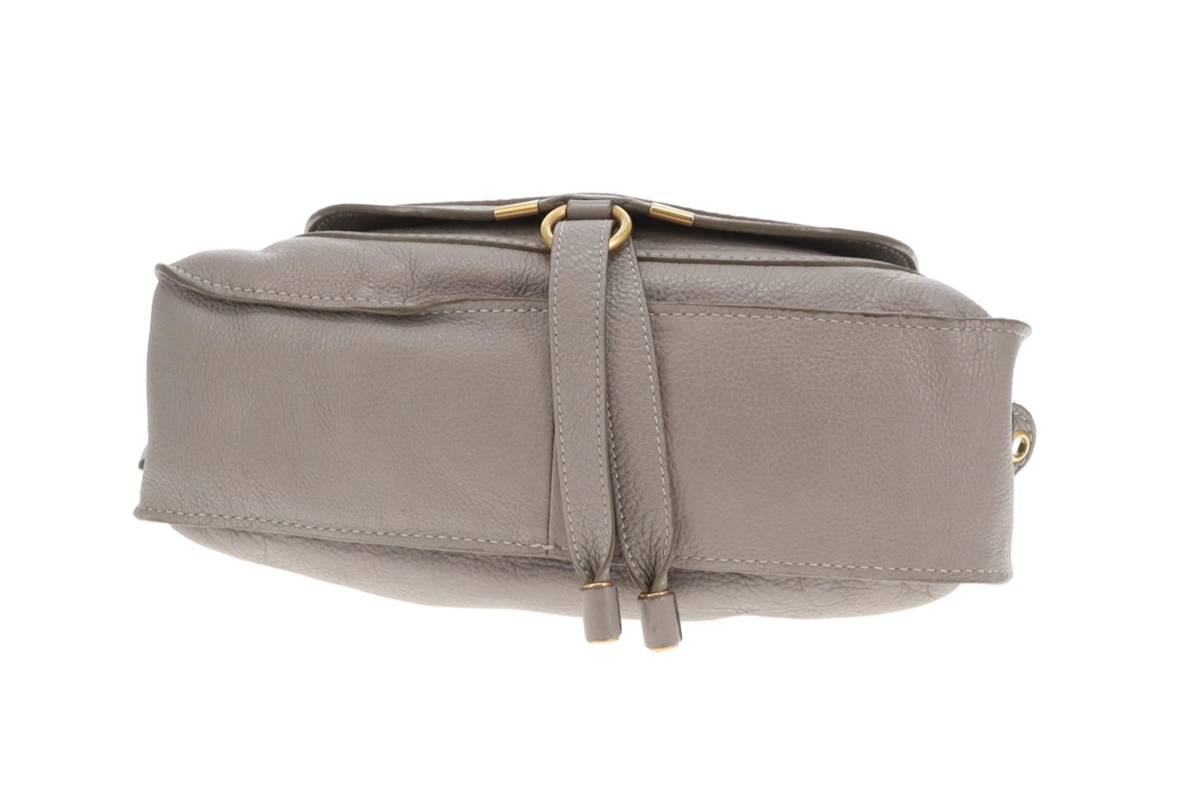 Chloe Marcie Grey Leather GHW with Strap - Image 7