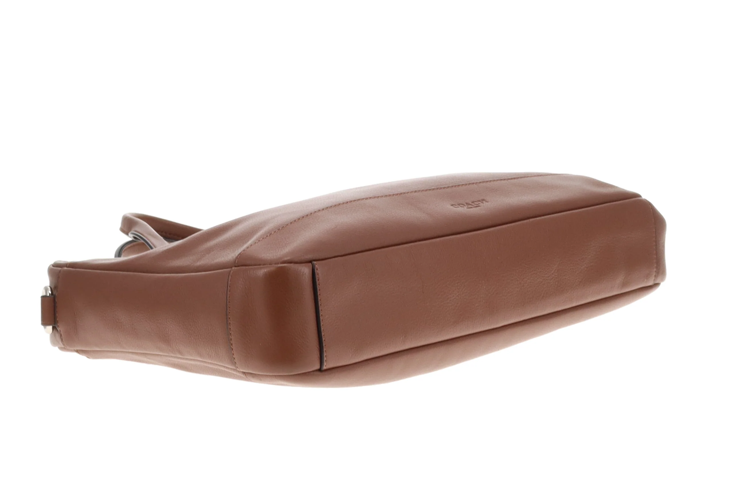 Coach Laptop Bag Brown Leather with Strap - Image 10