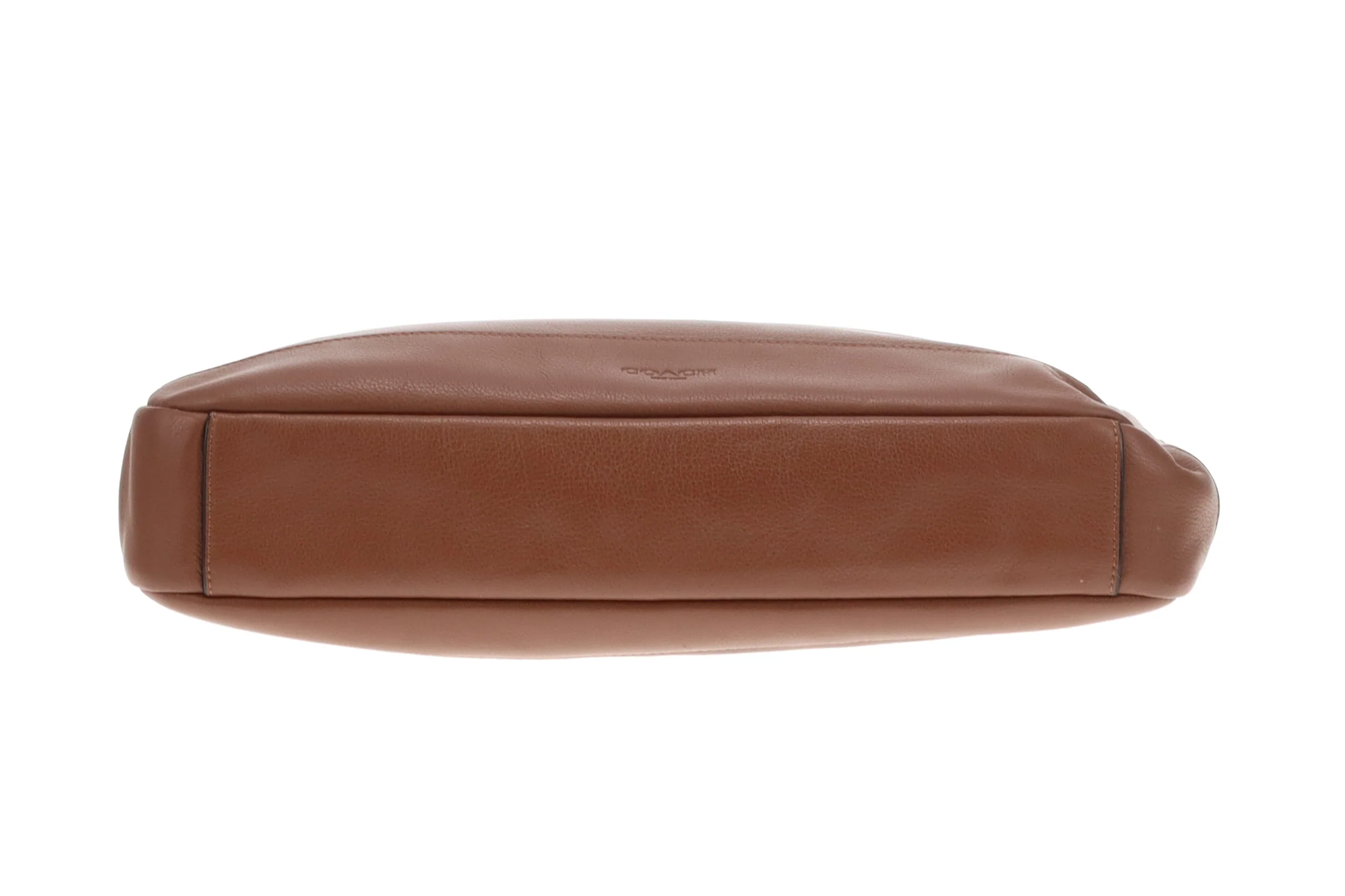 Coach Laptop Bag Brown Leather with Strap - Image 9