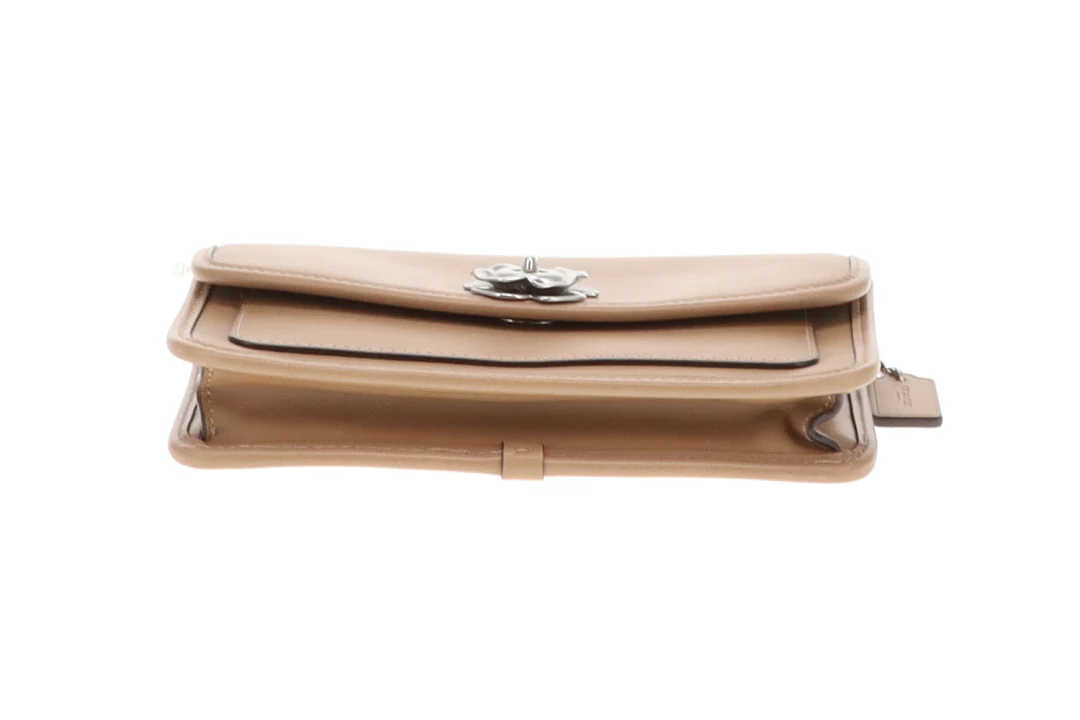 Coach Parker Wallet on Chain Taupe SHW - Image 8