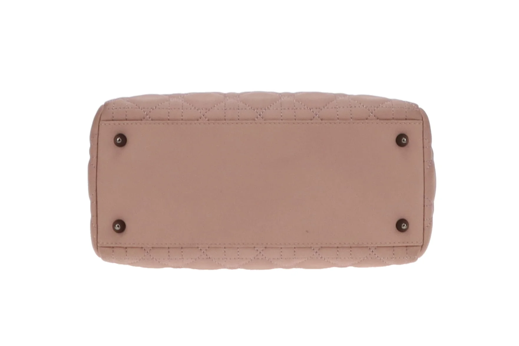 Dior Lady Dior Blush Leather and Metallic Cannage Stitching Medium with Strap 2011 - Image 9