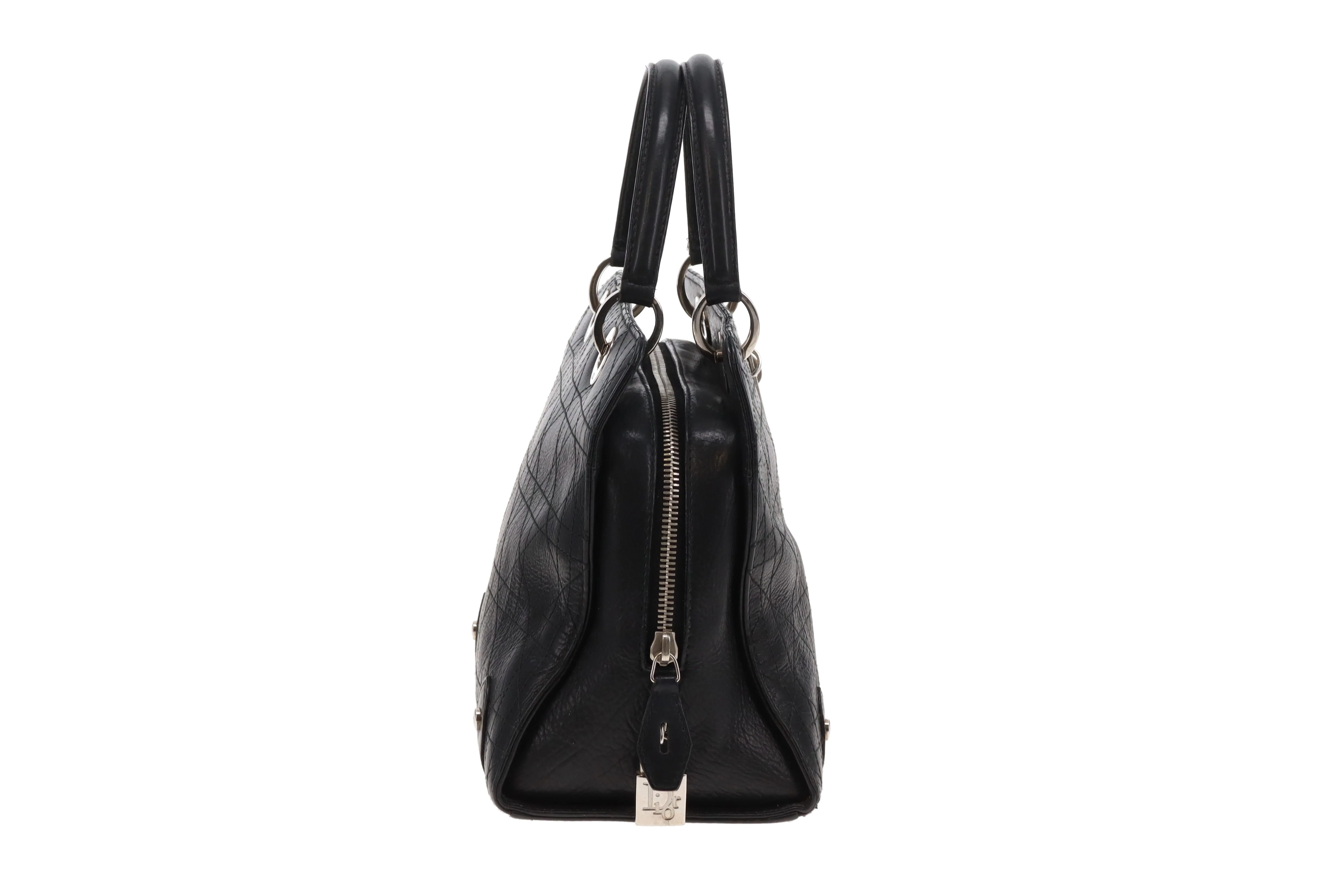 Dior Cannage Small Tote Black SHW 2004 - Image 3