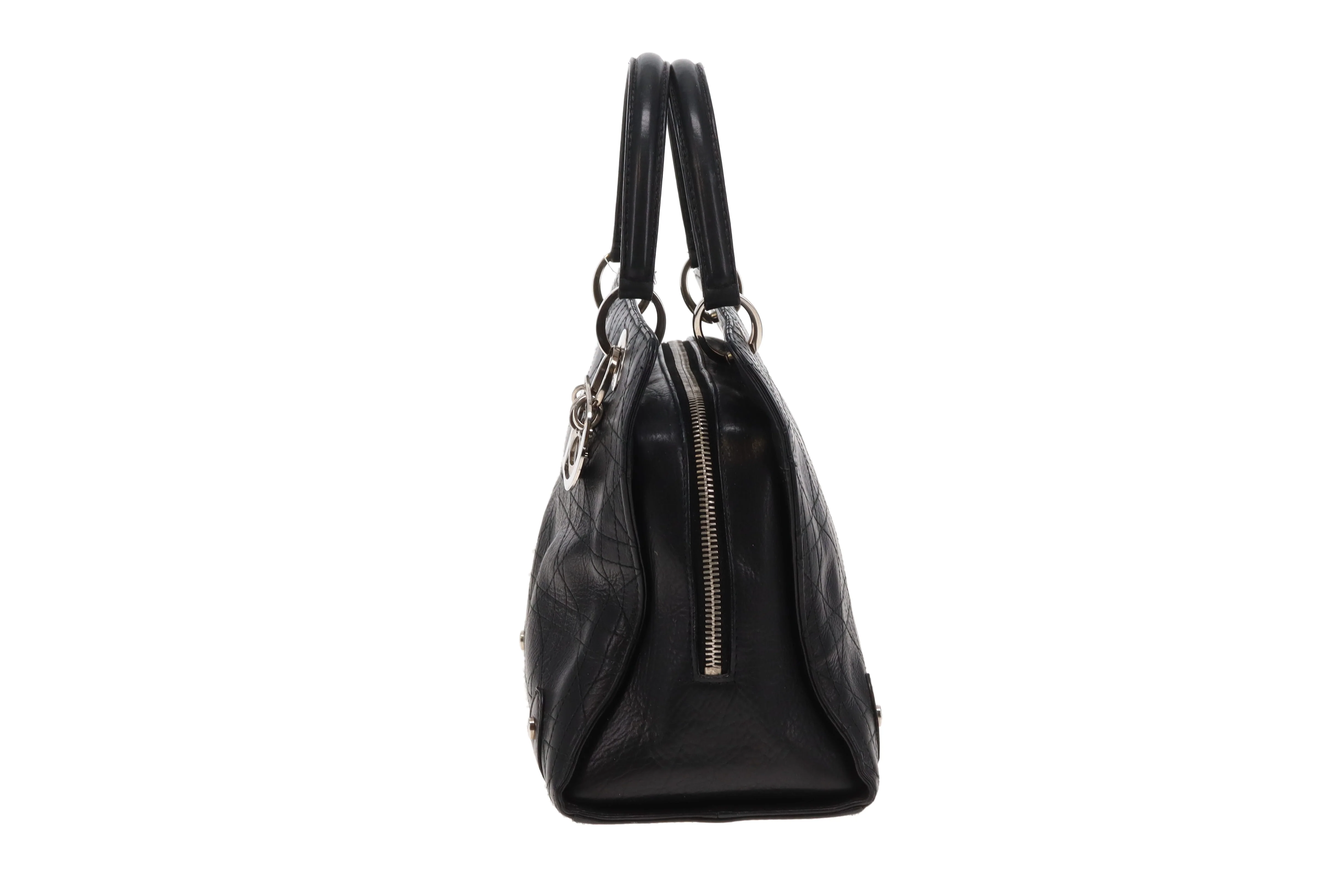 Dior Cannage Small Tote Black SHW 2004 - Image 5