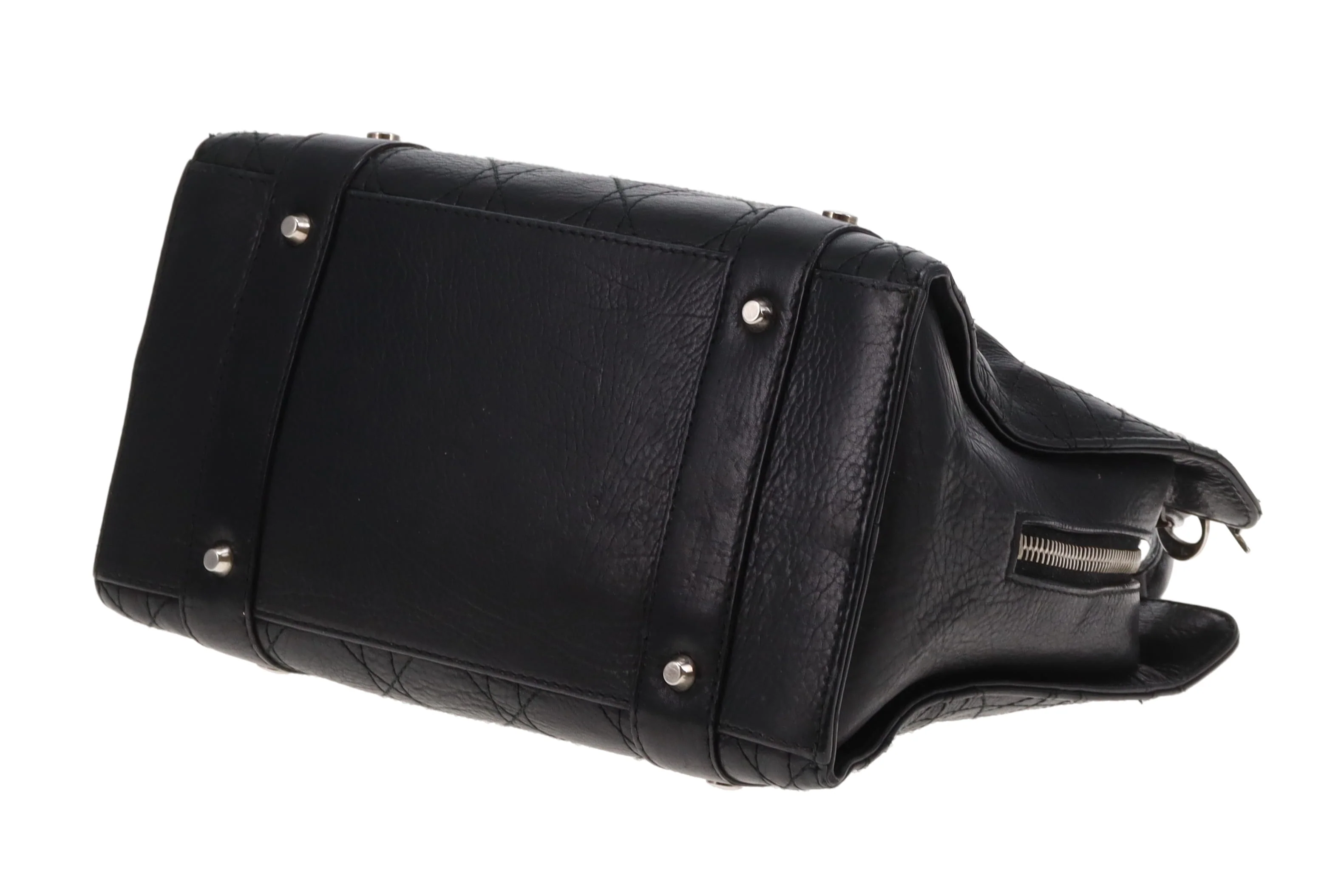 Dior Cannage Small Tote Black SHW 2004 - Image 8