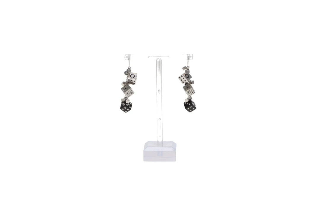 Dior Dice Dangle Earrings Galliano Collection - Image 2