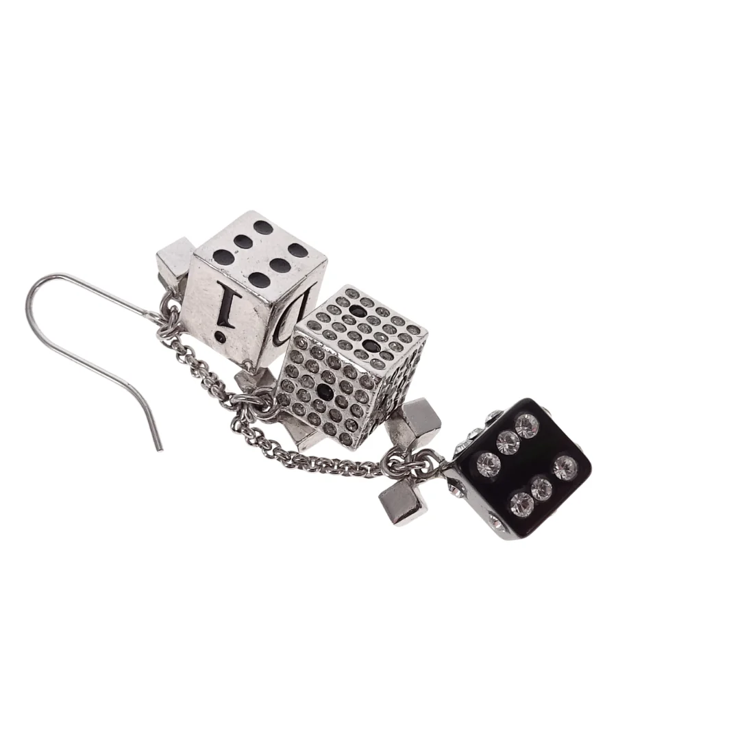 Dior Dice Dangle Earrings Galliano Collection - Image 4