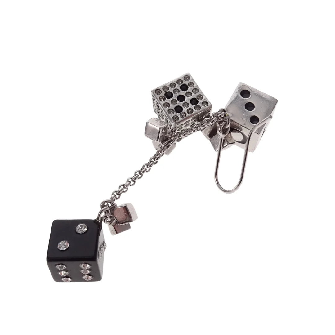 Dior Dice Dangle Earrings Galliano Collection - Image 5