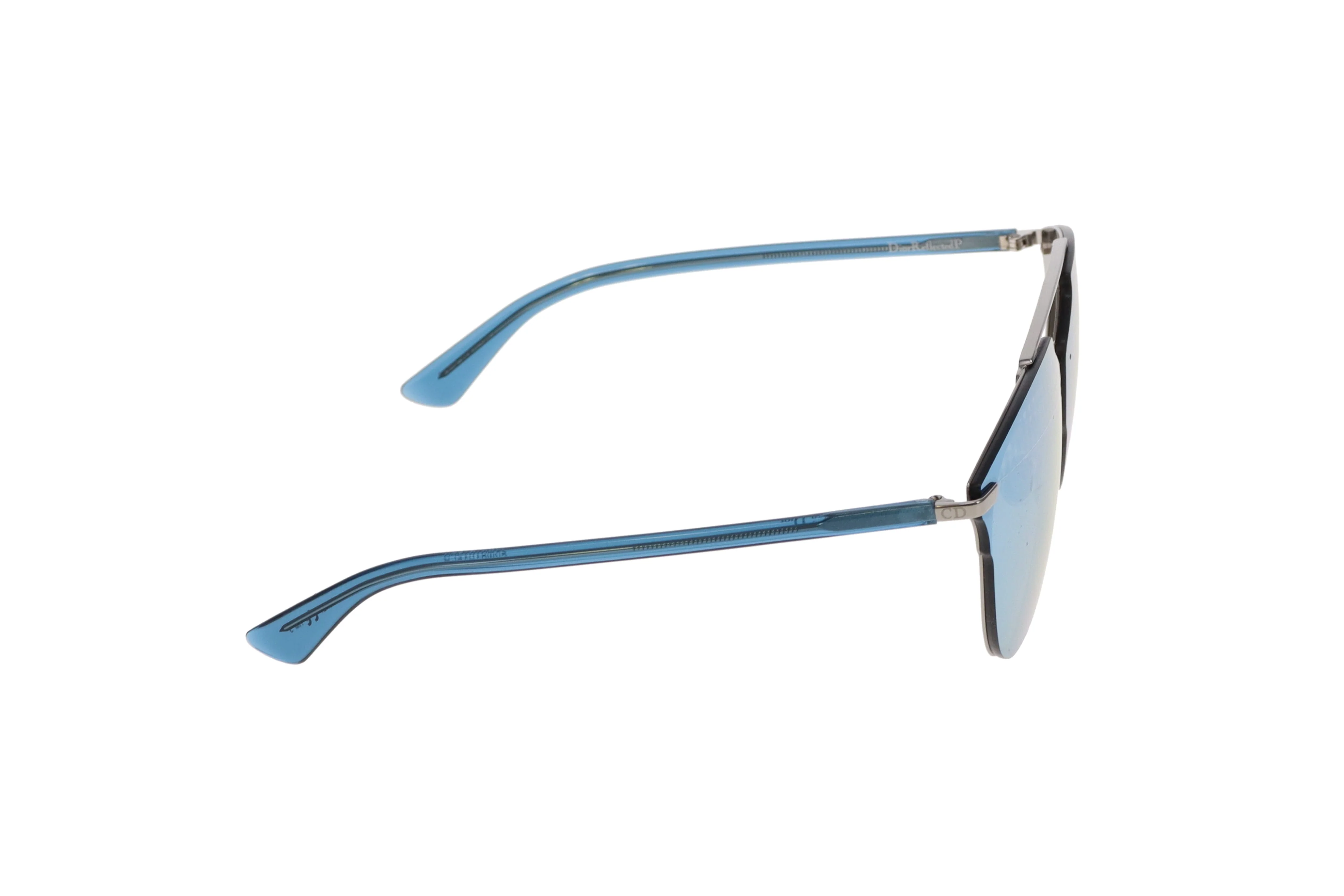 Dior DiorReflected Silver and Blue Pixel Mirror Pilot Sunglasses - Image 6