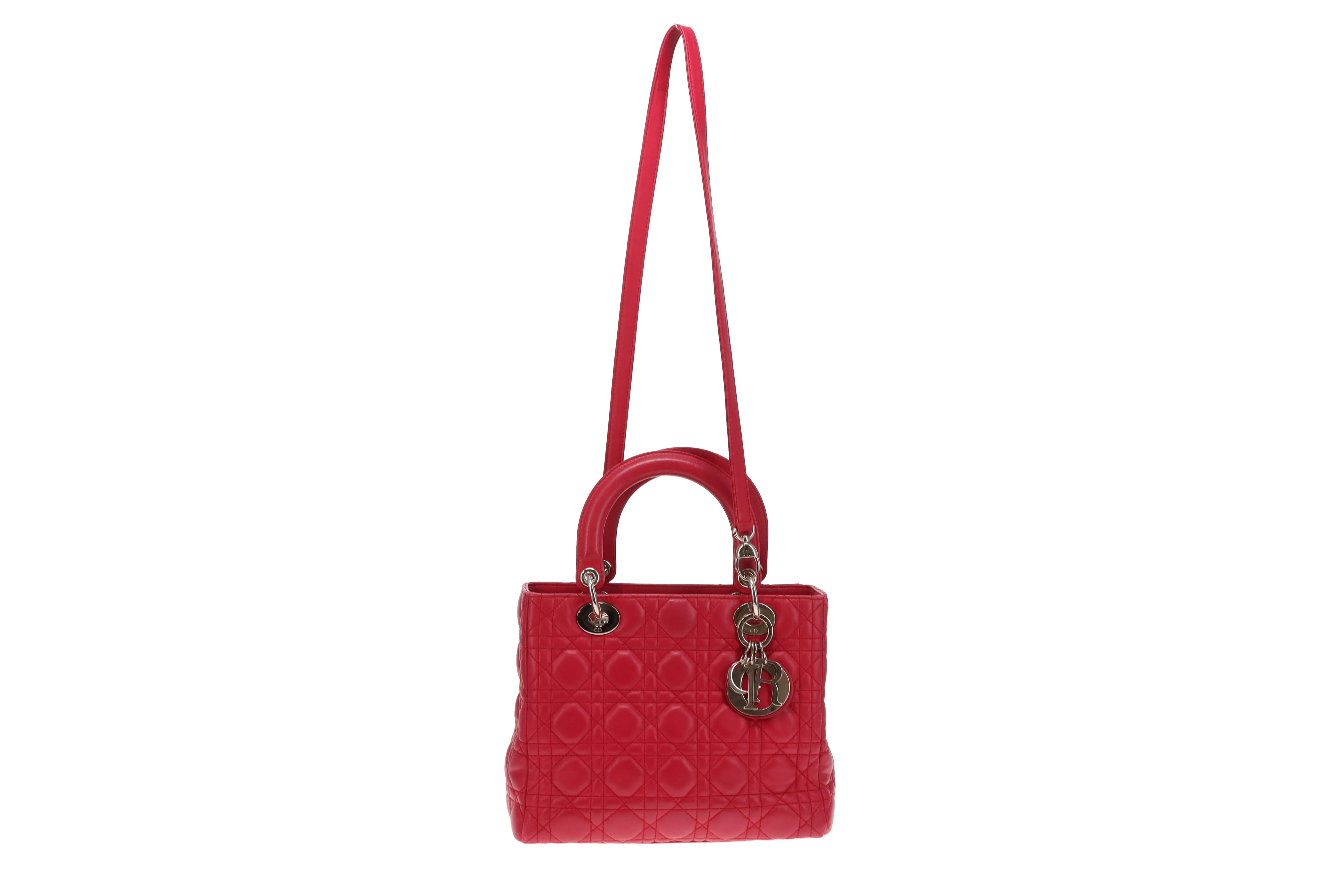 Dior Lady Dior Medium Pink Leather 2011 - Image 3