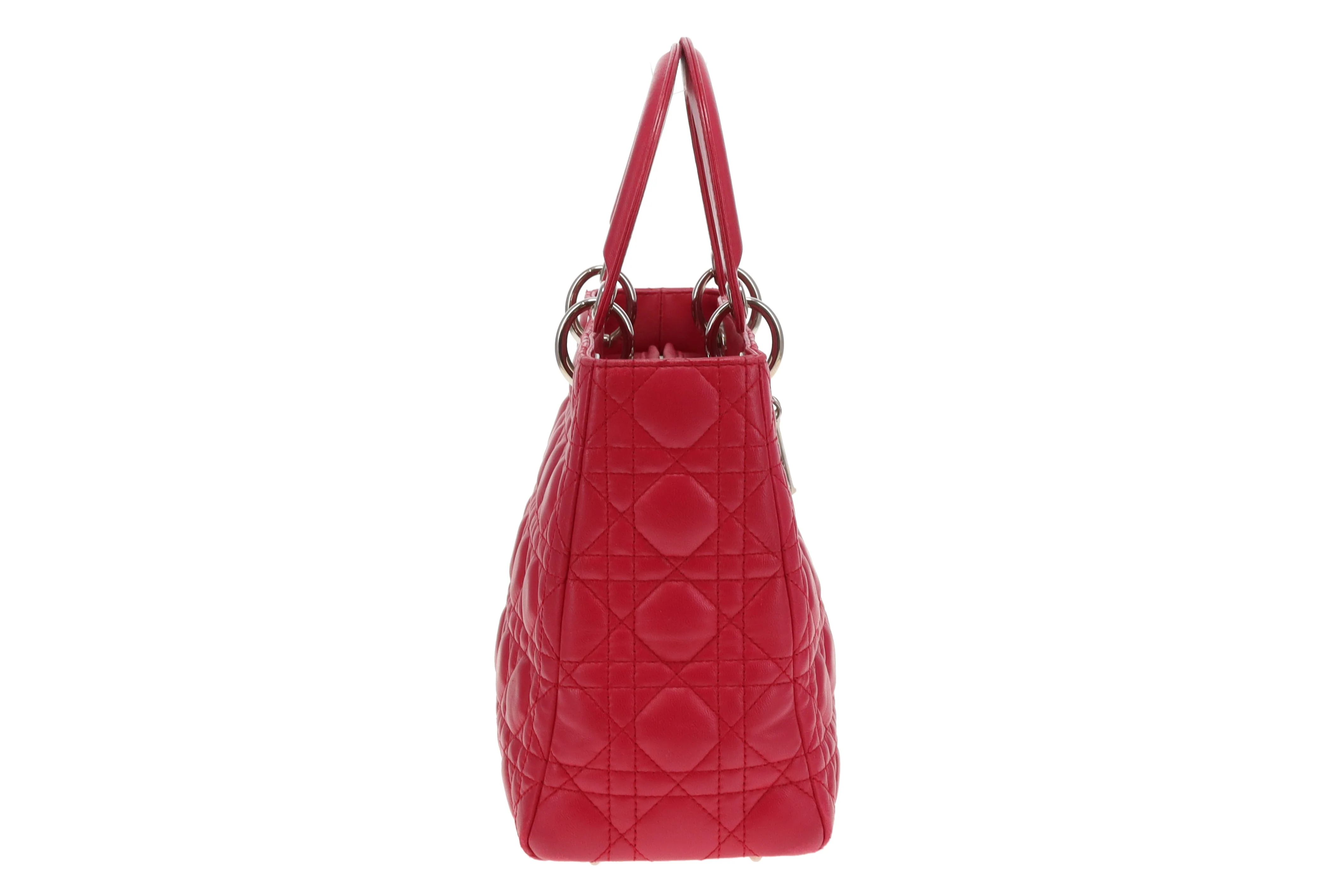 Dior Lady Dior Medium Pink Leather 2011 - Image 5