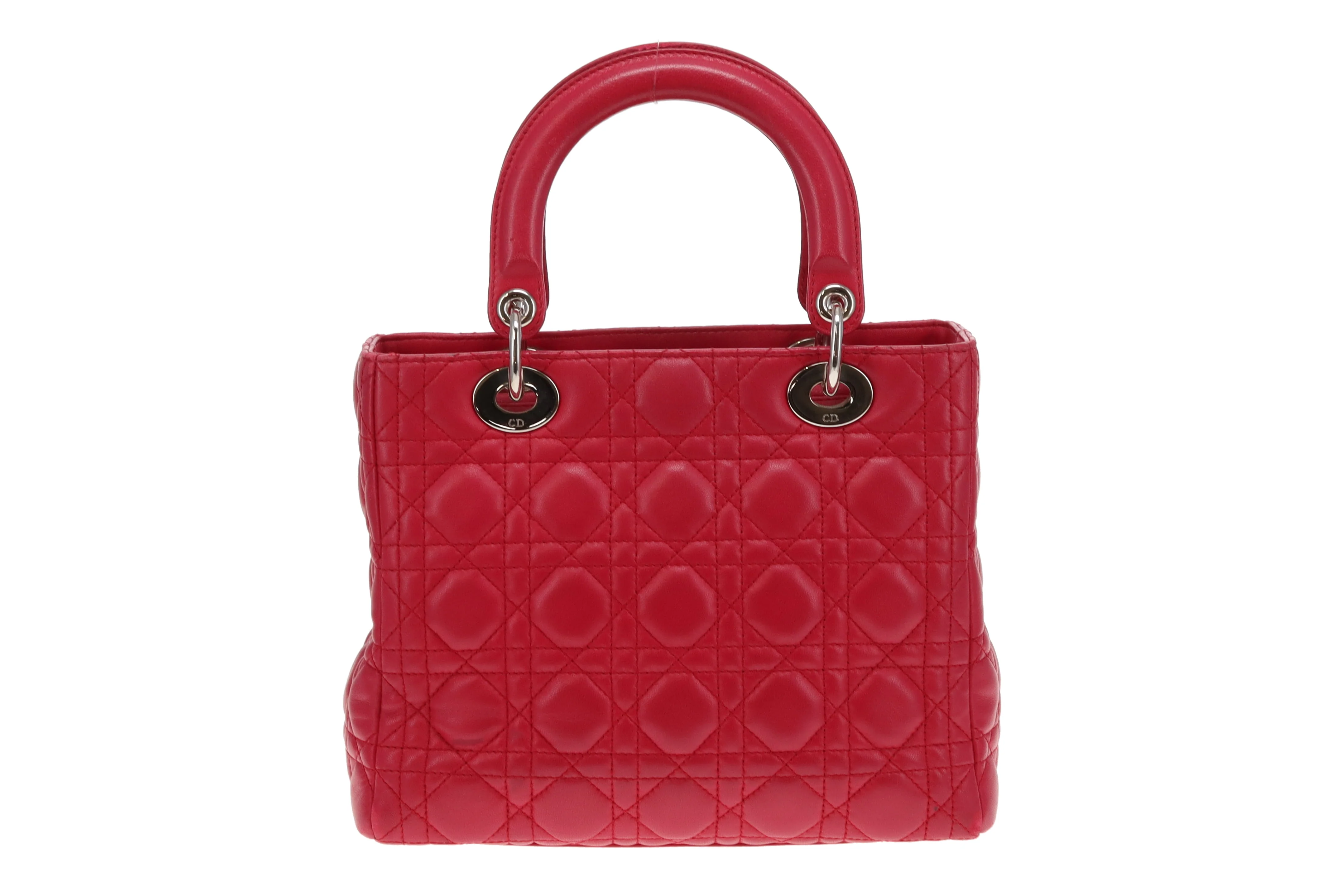 Dior Lady Dior Medium Pink Leather 2011 - Image 6