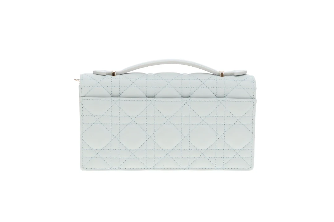 Dior My Dior Mini Bag In Cloud Blue Cannage Lambskin - Image 6