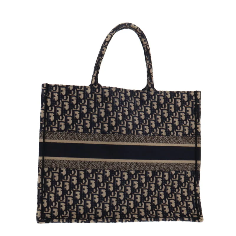 Dior Book Tote Navy Oblique Large - Image 5