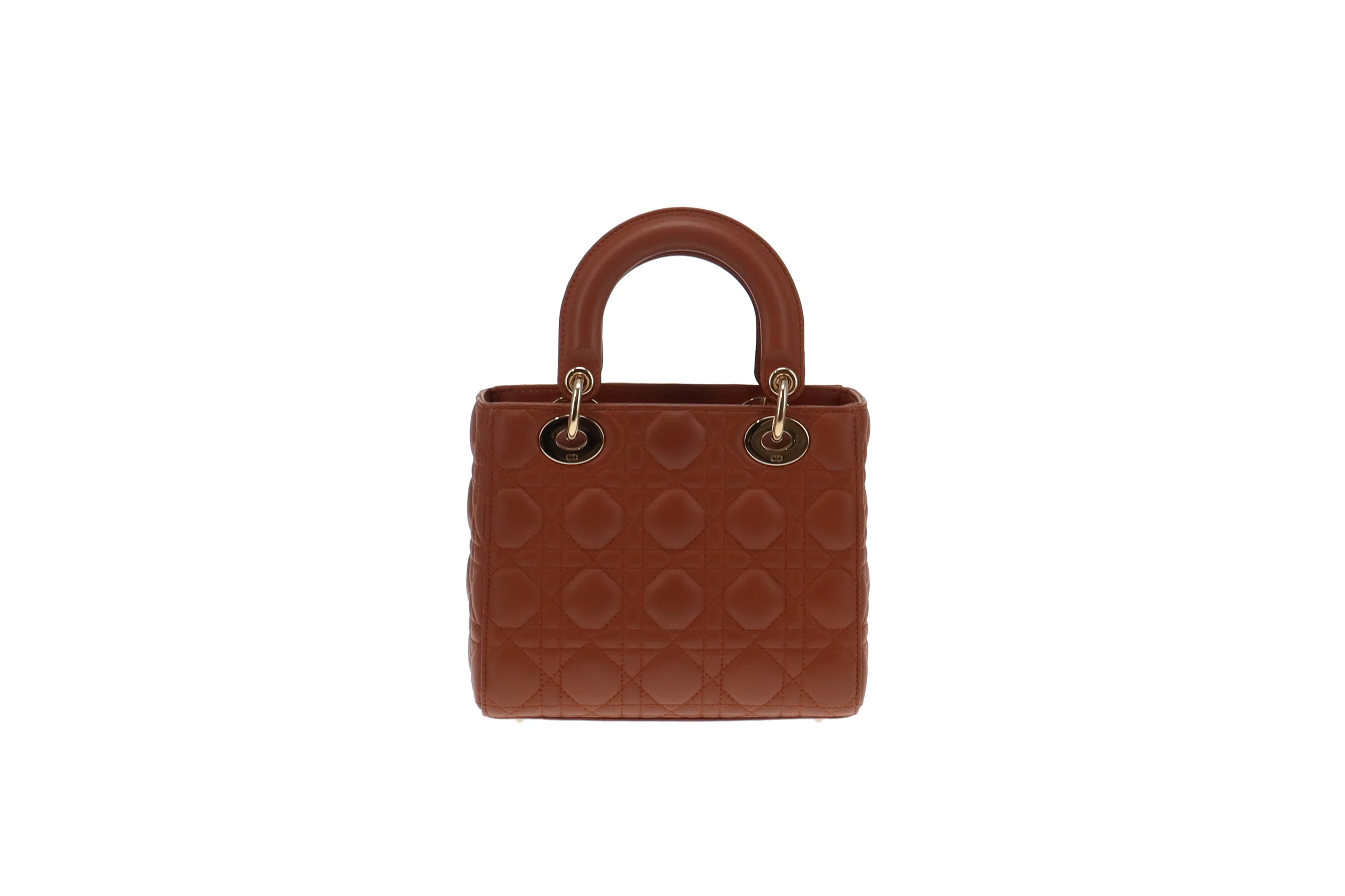 Dior Lady Dior Rust Cannage Lambskin Small MYABC - Image 6
