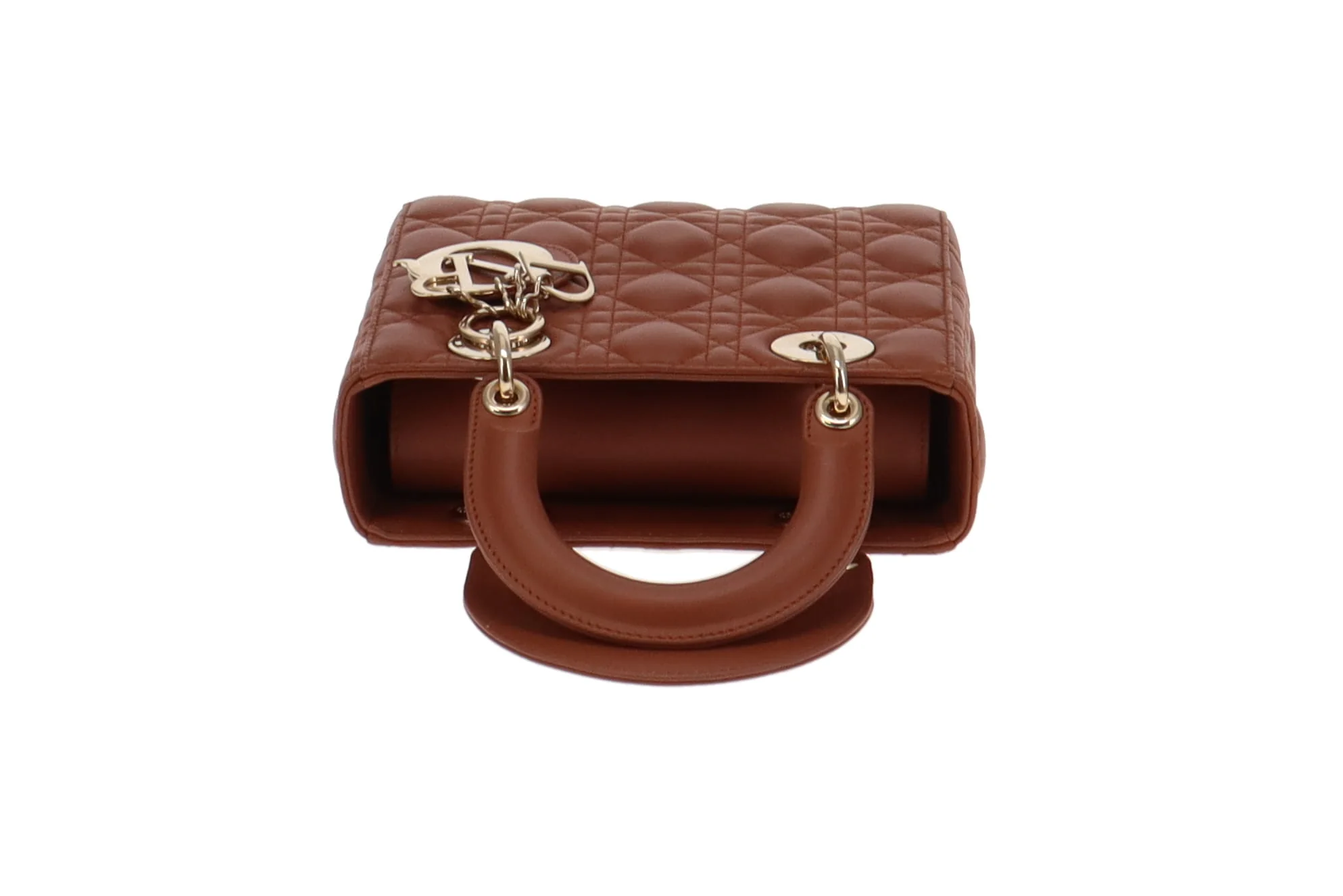 Dior Lady Dior Rust Cannage Lambskin Small MYABC - Image 8