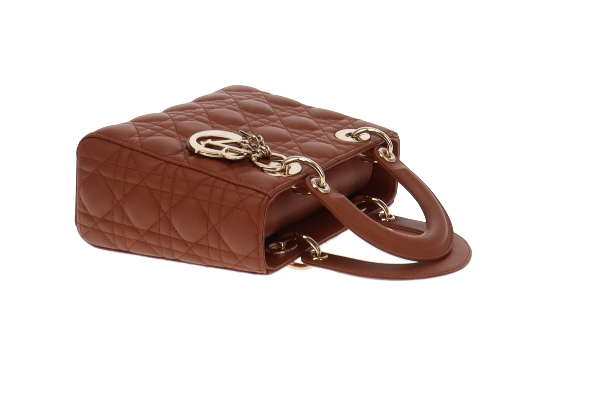 Dior Lady Dior Rust Cannage Lambskin Small MYABC - Image 9