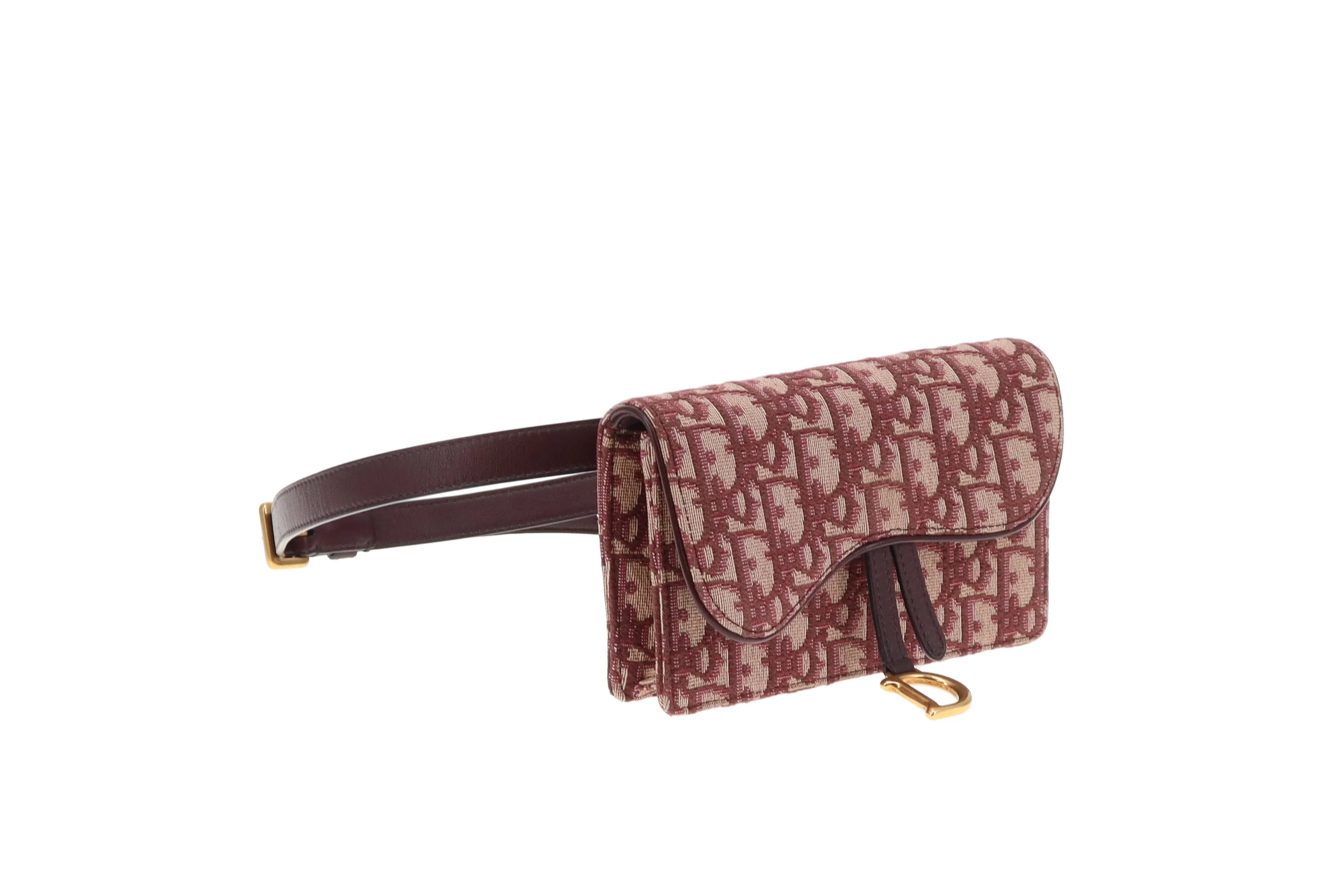 Dior Saddle Rectangle Belt Pouch Red Oblique 2019 - Image 3