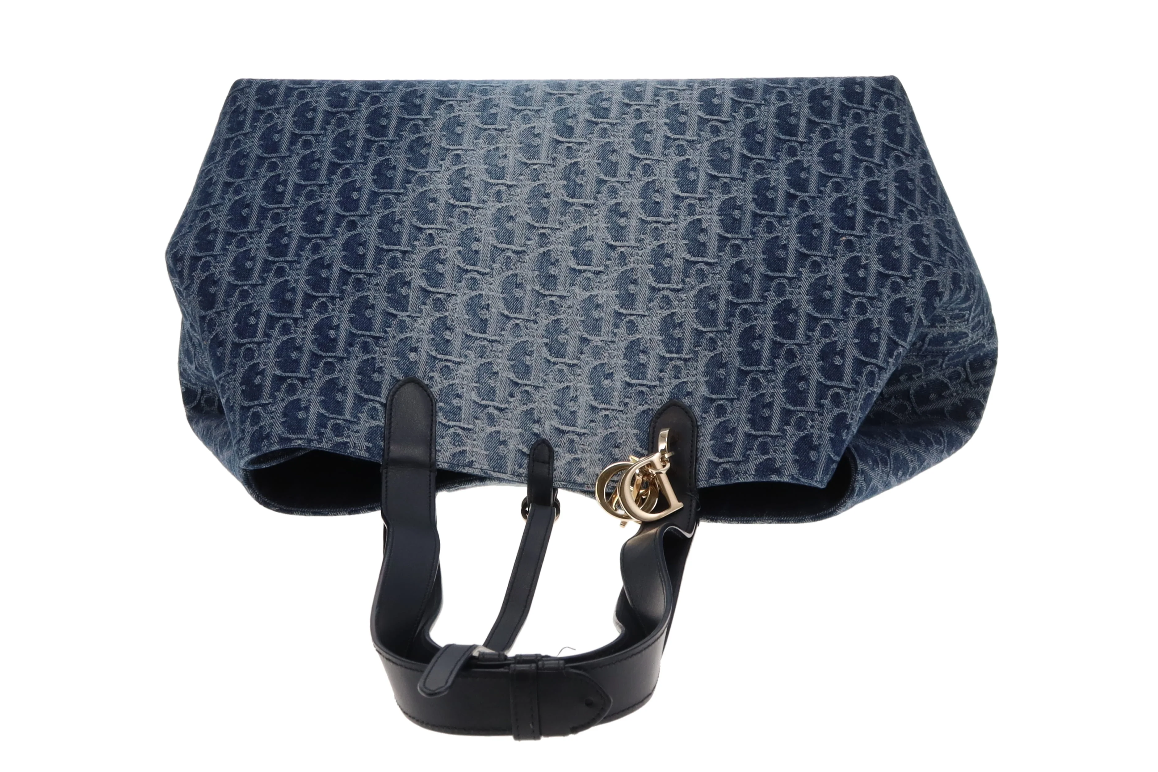 Dior Toujours Bag Large Blue Denim Oblique 2024 - Image 10