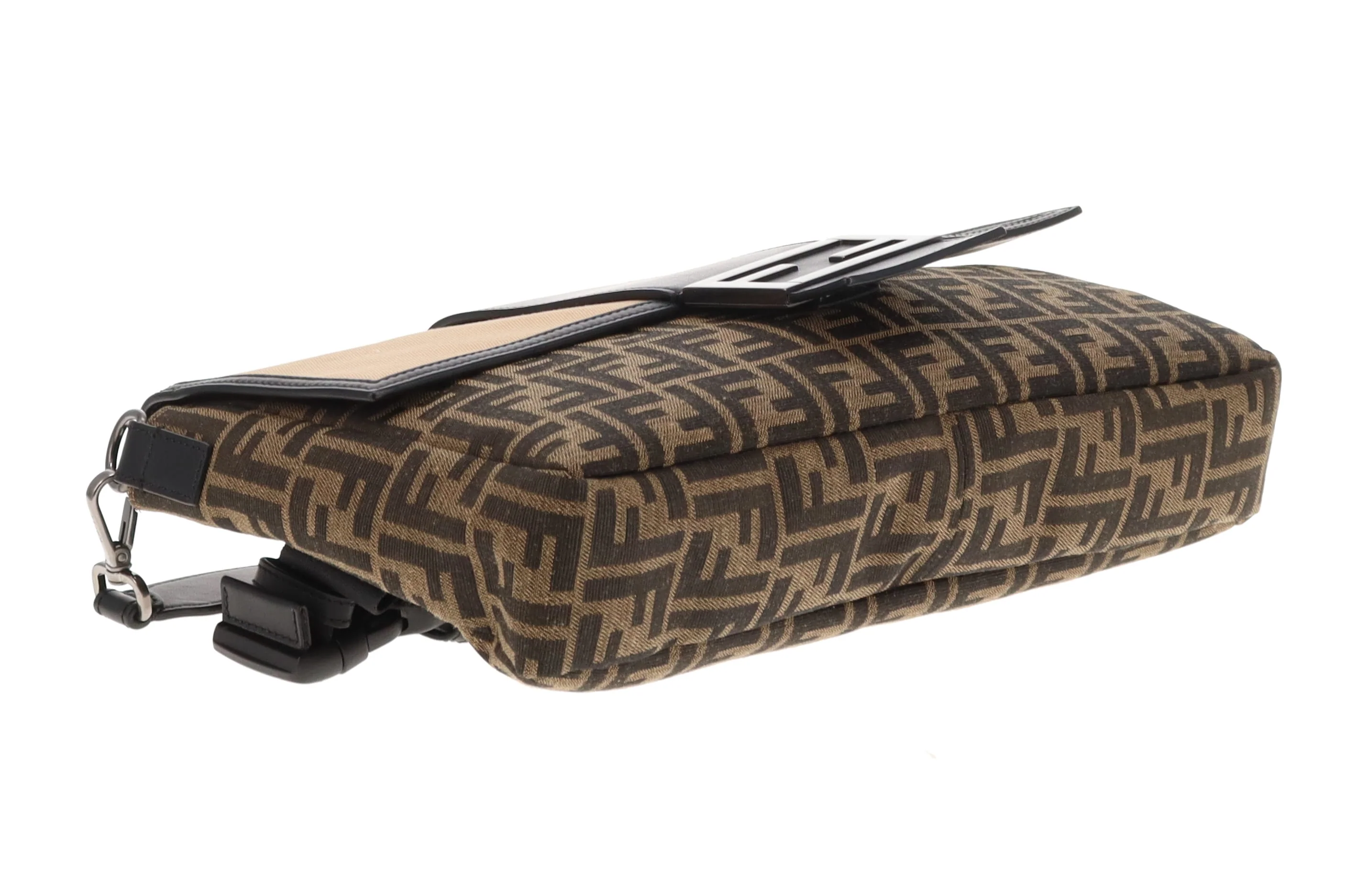 Fendi Baguette Large Convertible Belt Bag Zucca and Canvas - Image 8