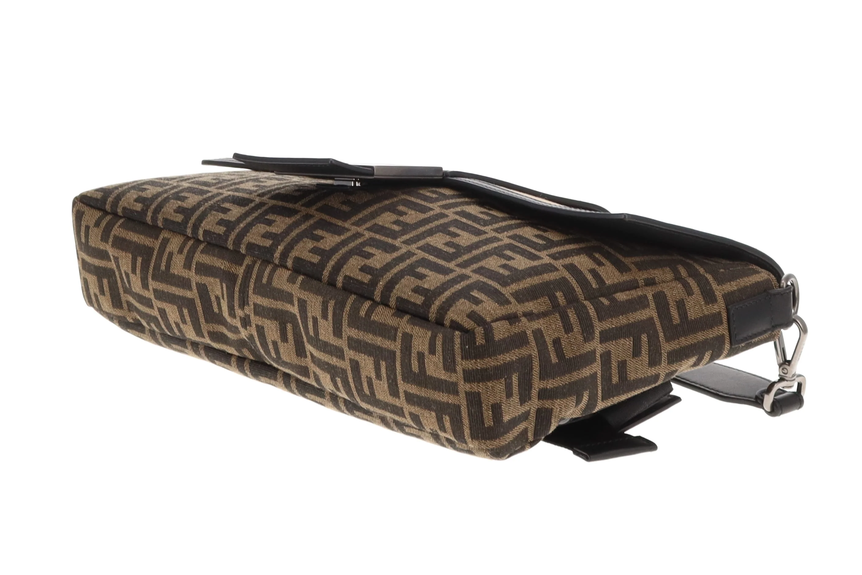 Fendi Baguette Large Convertible Belt Bag Zucca and Canvas - Image 9