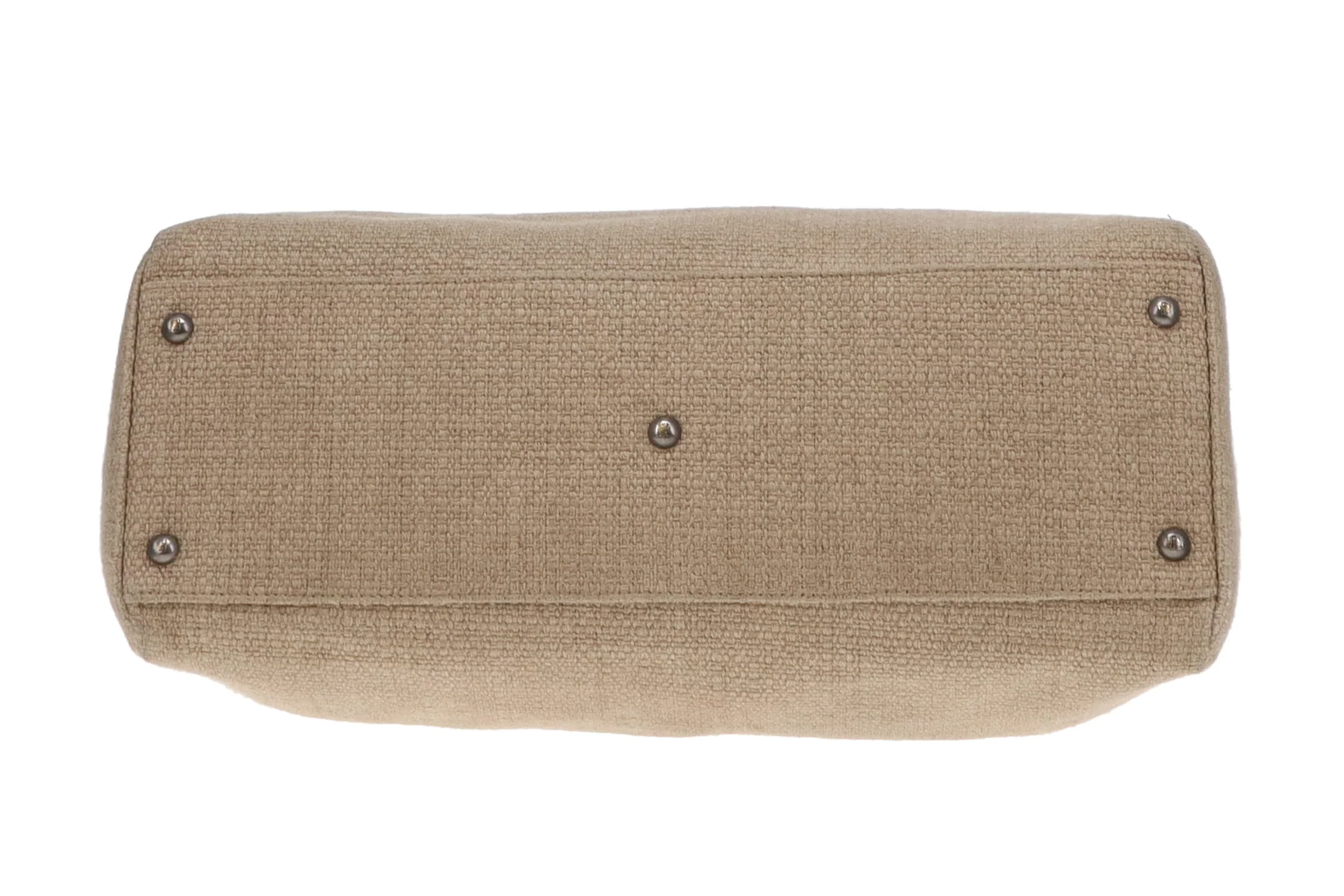 Fendi Canvas Peekaboo Tote Brown - Image 7