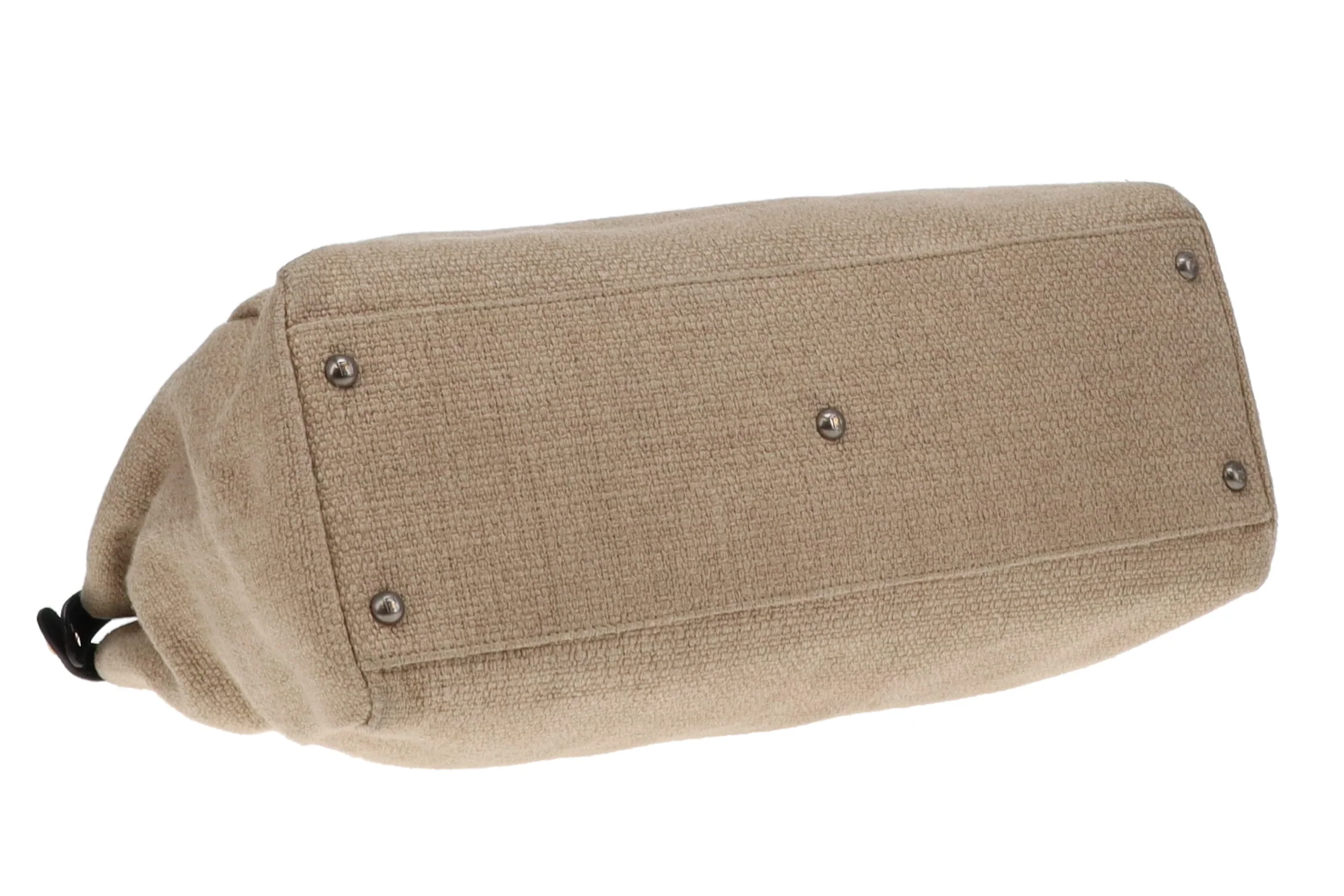 Fendi Canvas Peekaboo Tote Brown - Image 8