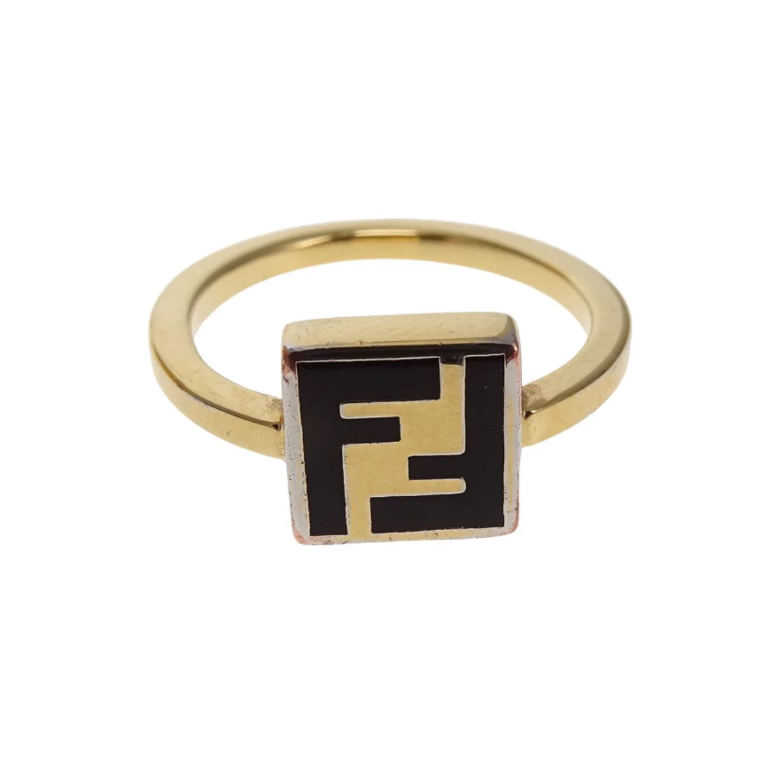 Fendi FF Ring Goldtone (M - size 54) - Image 3
