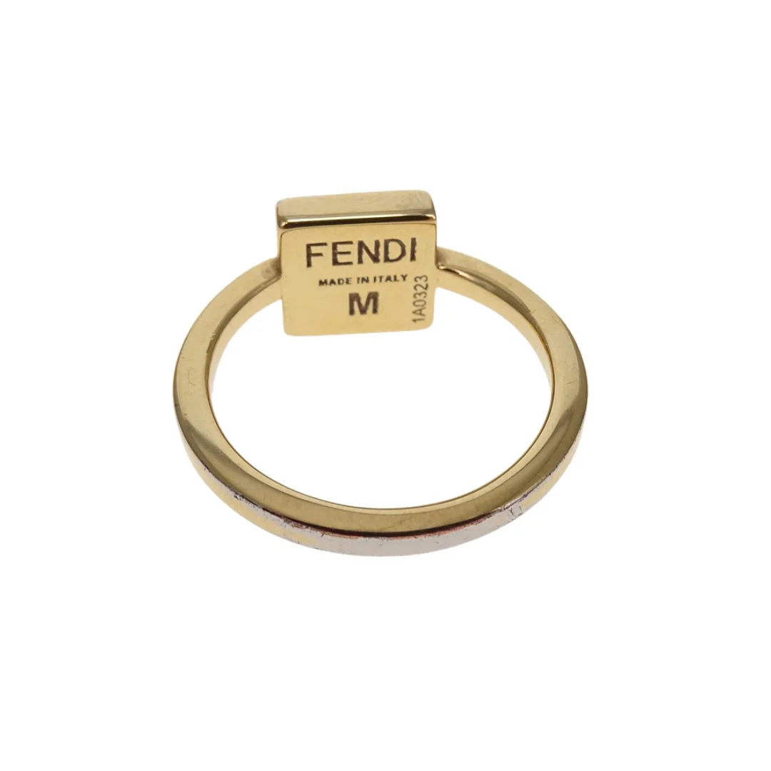 Fendi FF Ring Goldtone (M - size 54) - Image 4