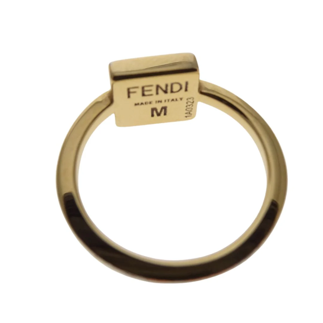 Fendi FF Ring Goldtone (M - size 54) - Image 6