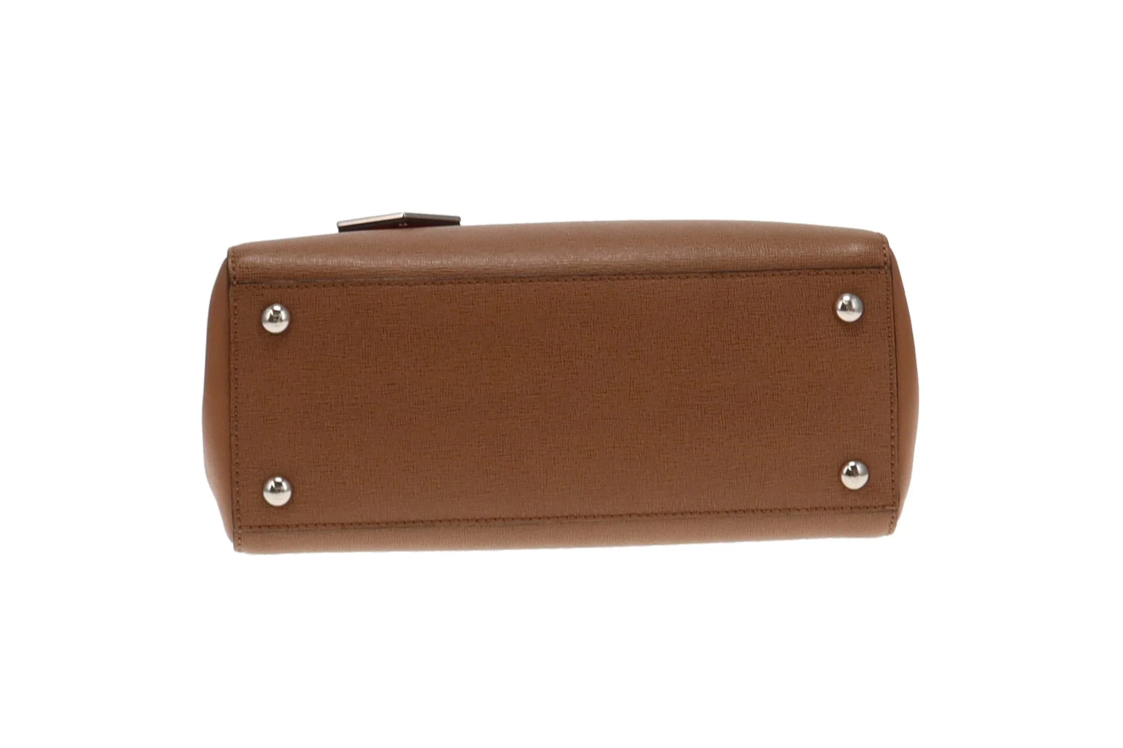 Fendi Tan Leather With Orange Interior Petite 2Jour - Image 10
