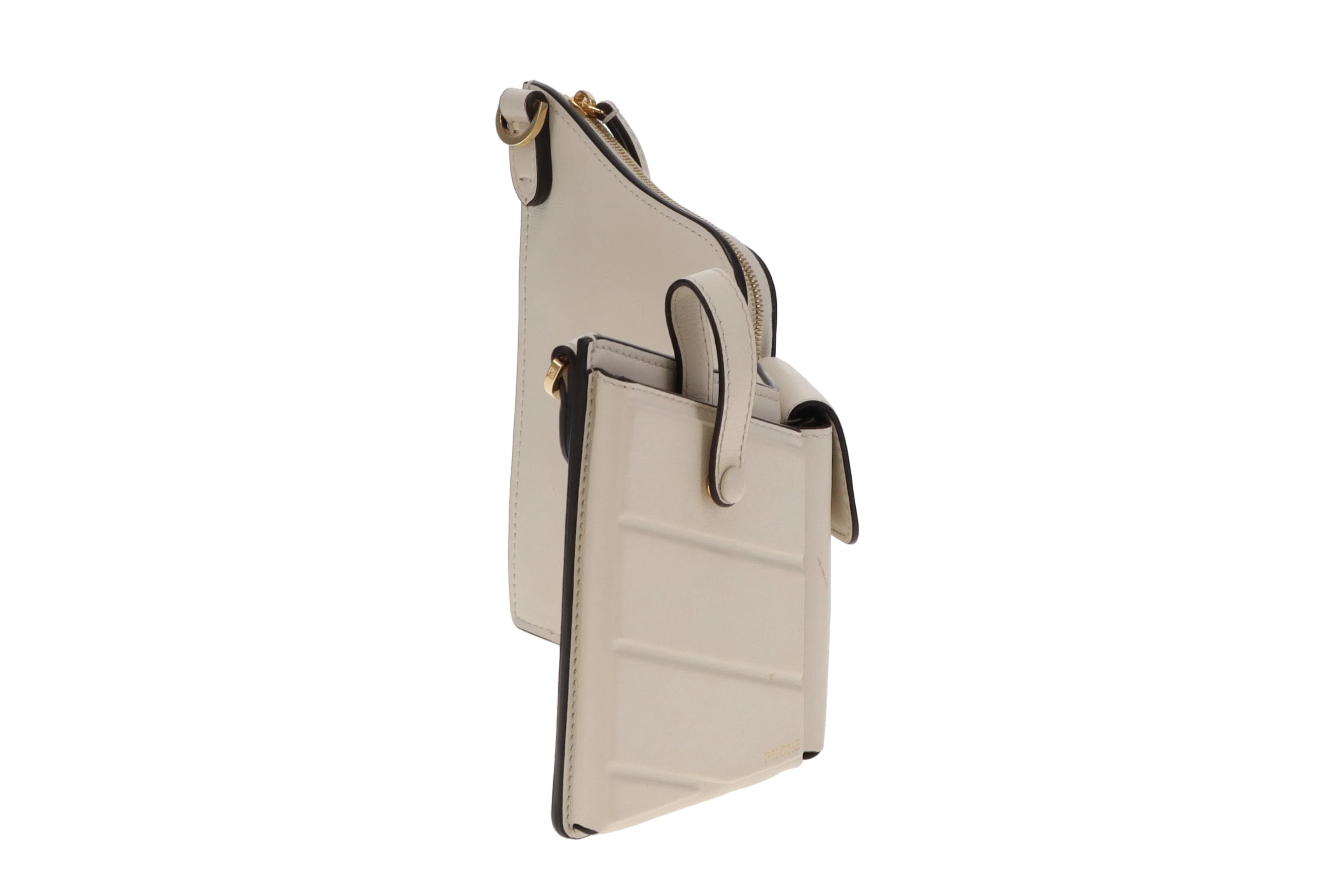 Fendi White Bustine 3 Pockets Crossbody Bag - Image 6