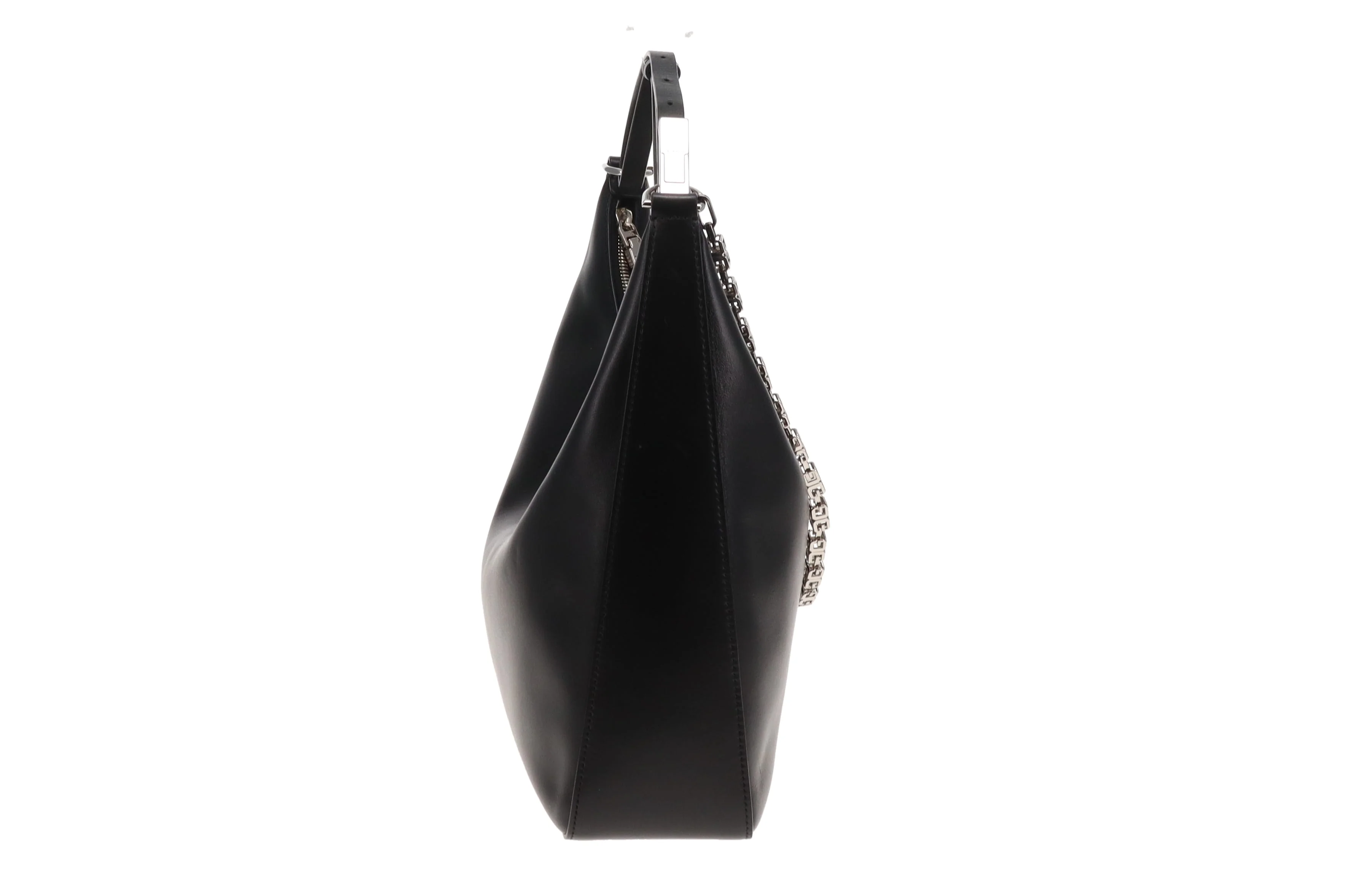Givenchy Black Leather Moon Cut Out Shoulder Bag - Image 4
