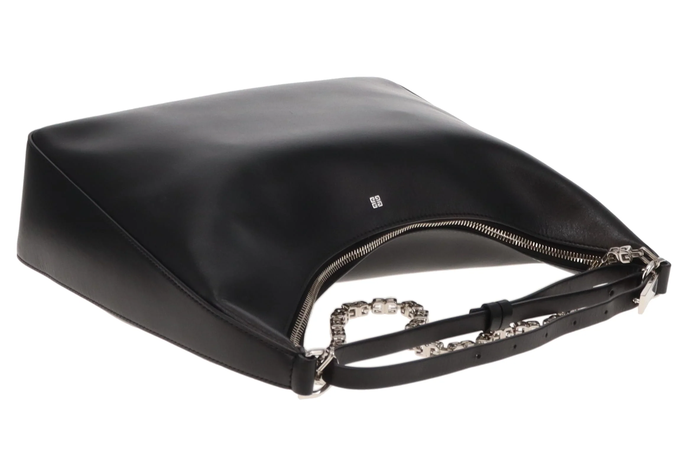 Givenchy Black Leather Moon Cut Out Shoulder Bag - Image 7