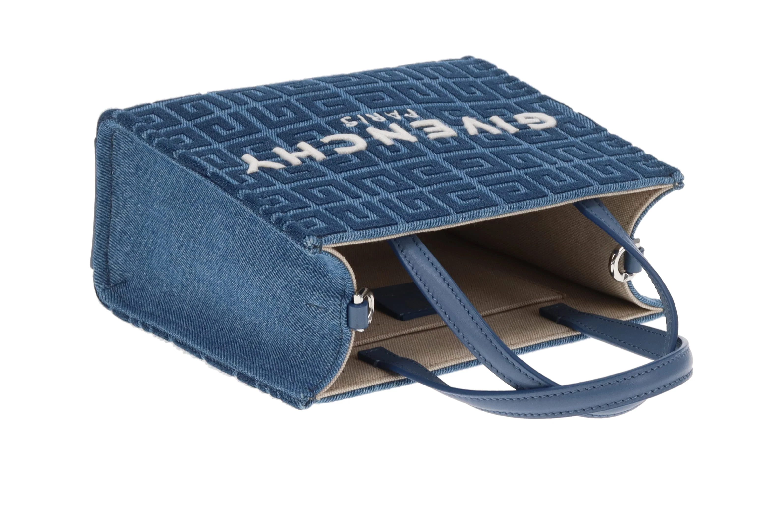 Givenchy G-Tote Mini Tote Bag Denim Blue - Image 10